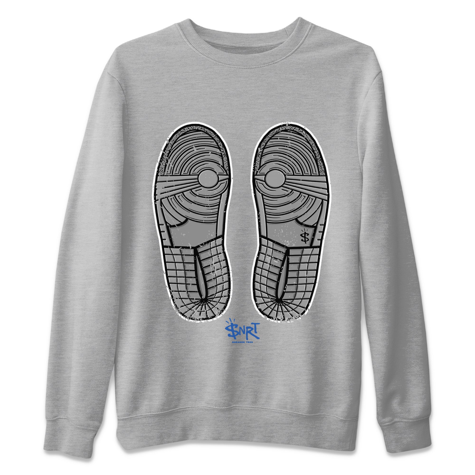 Footprint Unisex Tops - Air Jordan 1 True Blue