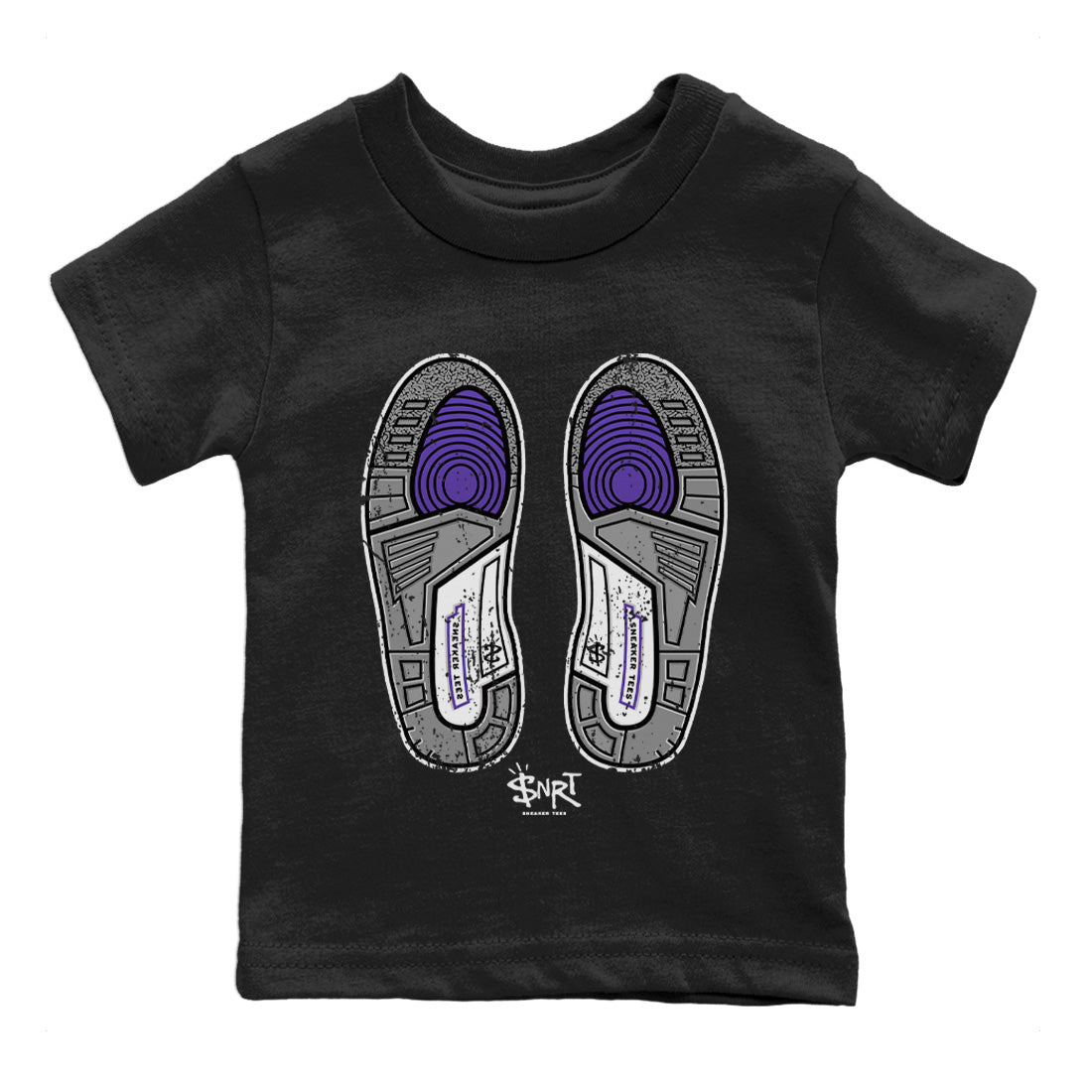 Footprint Kids Tops - Air Jordan 3 Dark Iris