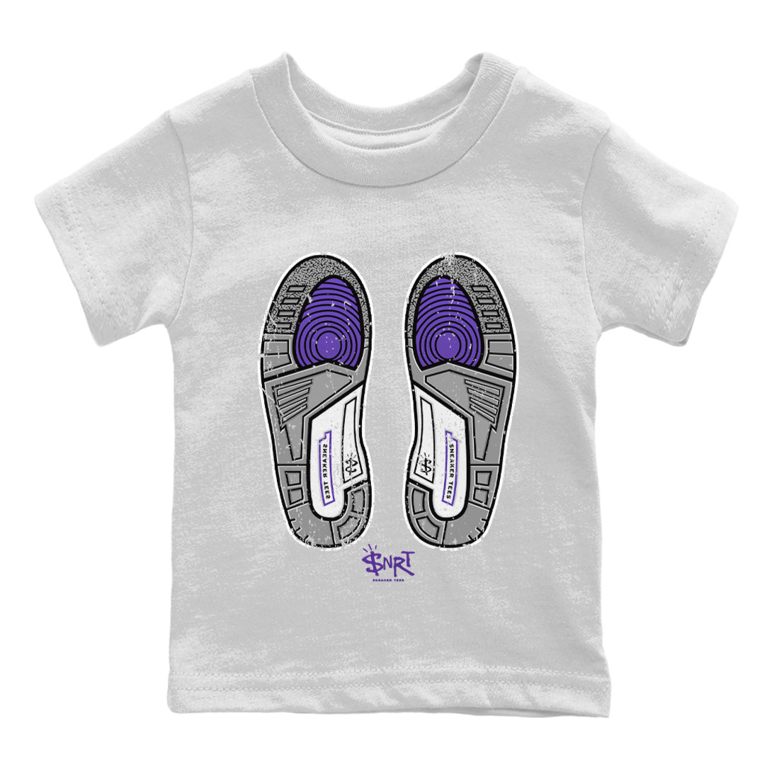 Footprint Kids Tops - Air Jordan 3 Dark Iris