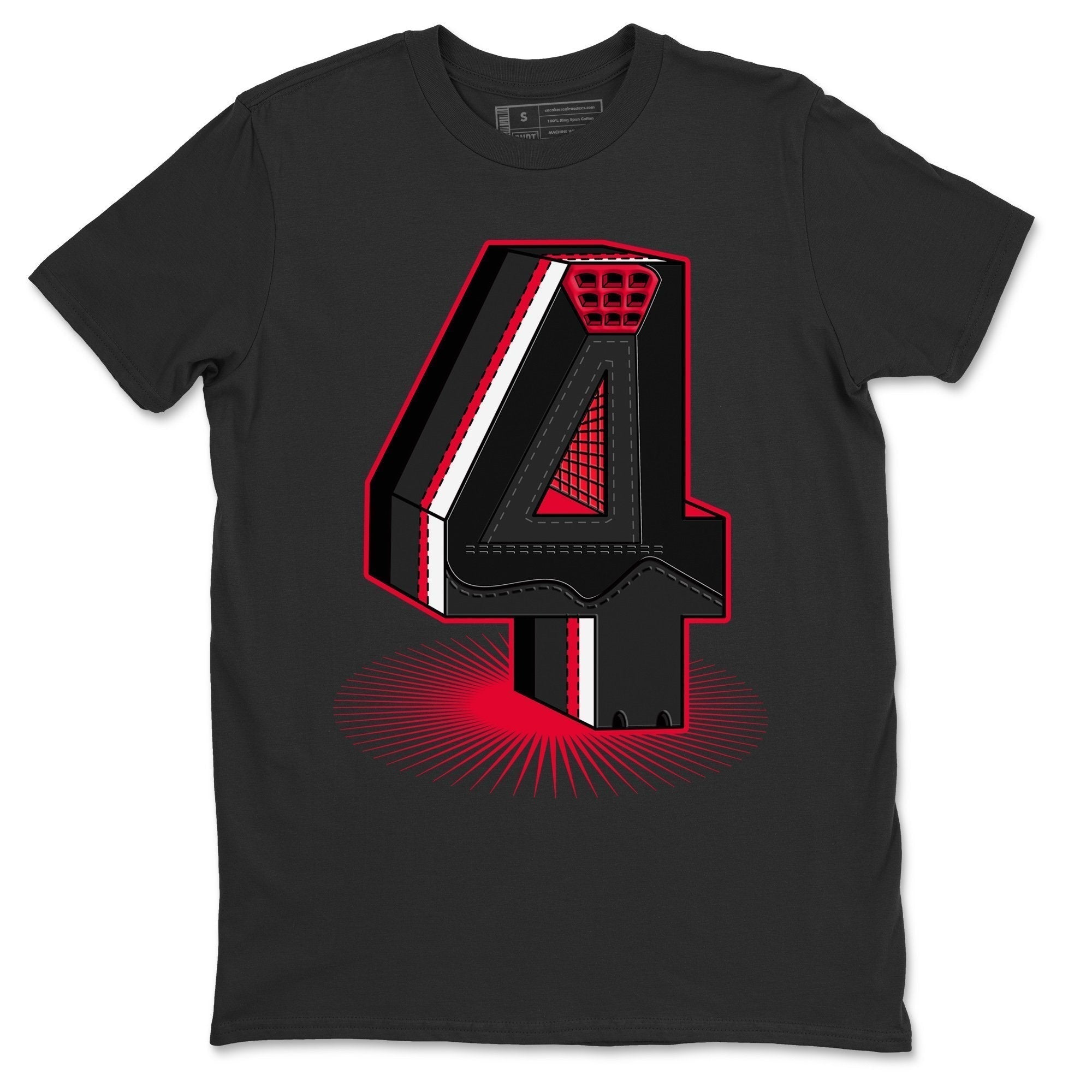 Four Statue Unisex Tops - Air Jordan 4 Red Thunder