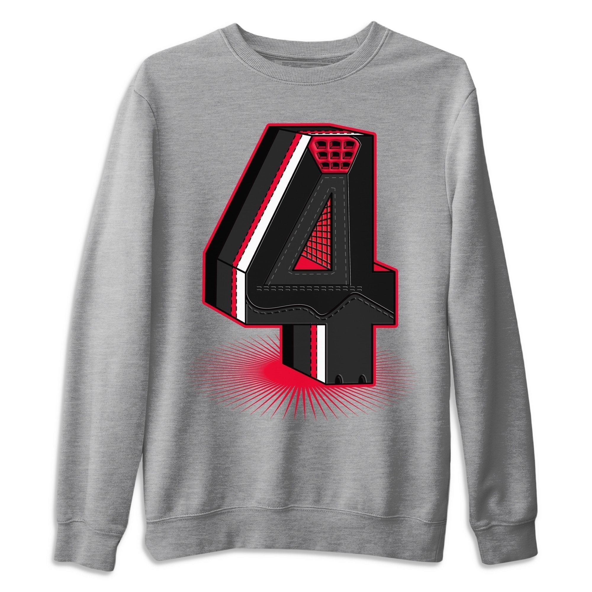 Four Statue Unisex Tops - Air Jordan 4 Red Thunder