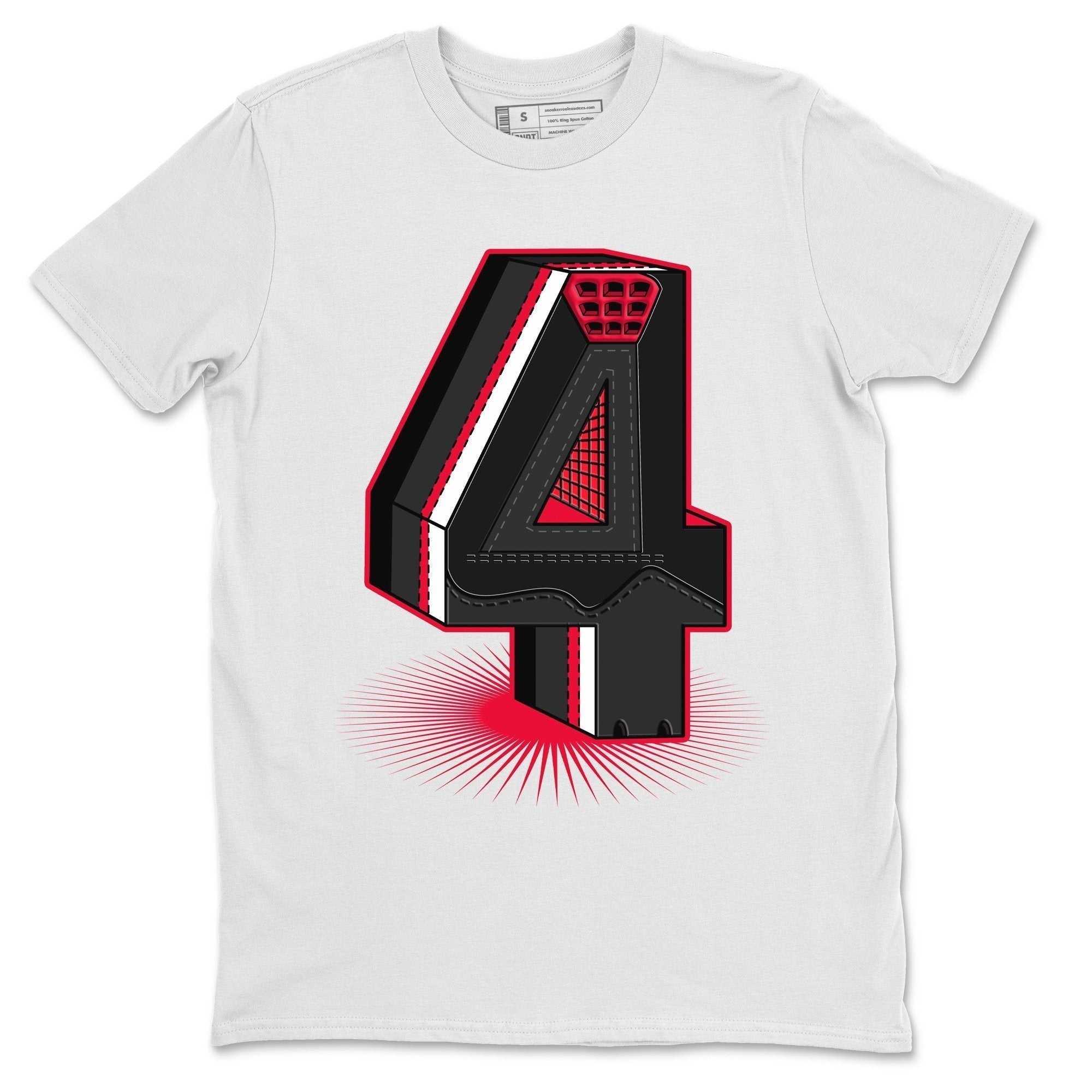 Four Statue Unisex Tops - Air Jordan 4 Red Thunder