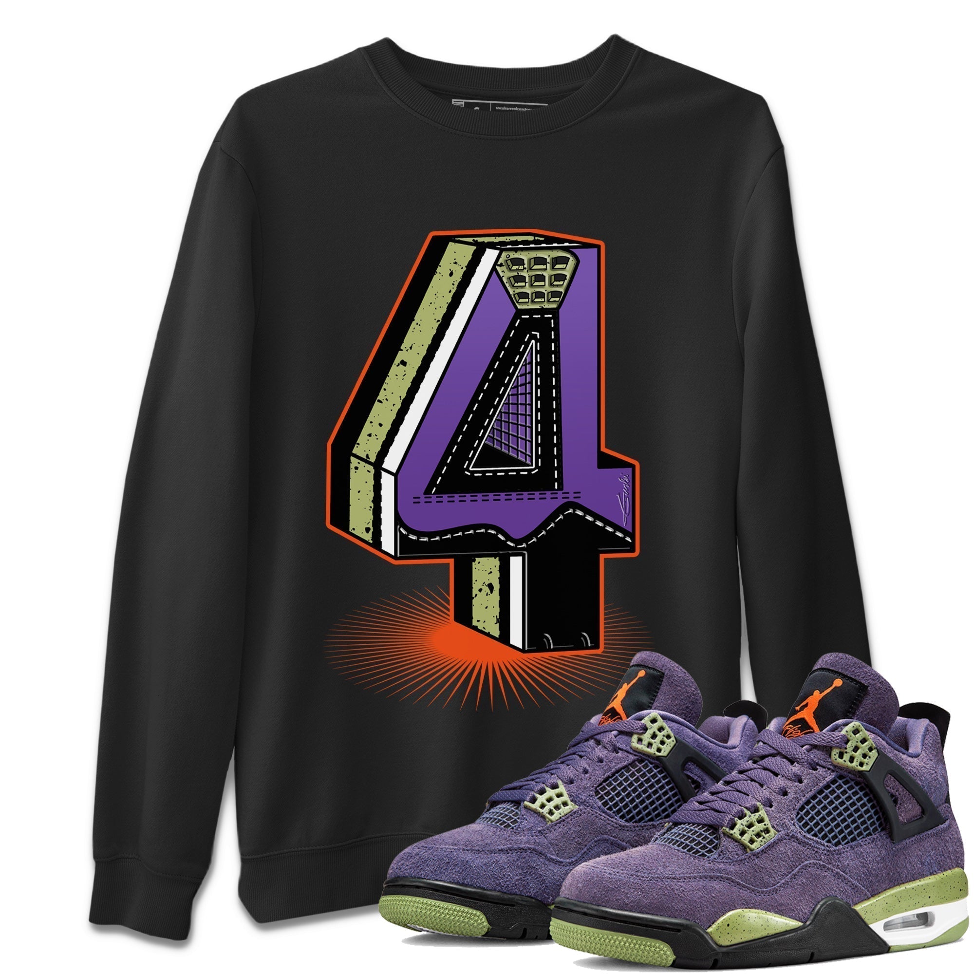 Four Statue Unisex Tops - Air Jordan 4 Canyon Purple