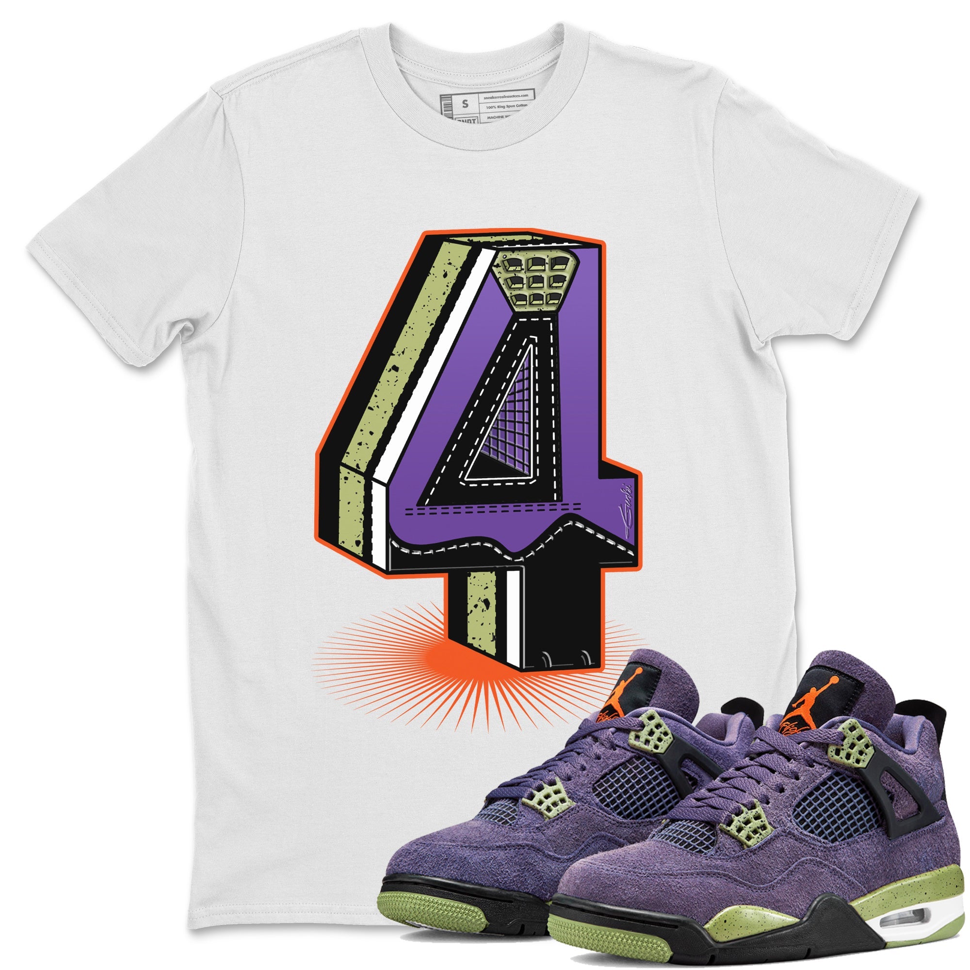 Four Statue Unisex Tops - Air Jordan 4 Canyon Purple