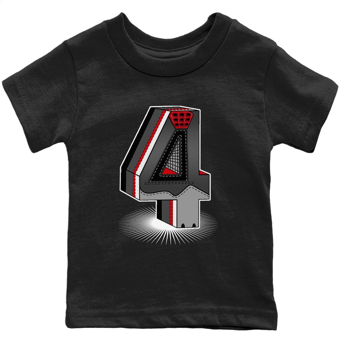 Four Statue Kids Tops - Air Jordan 4 Infrared