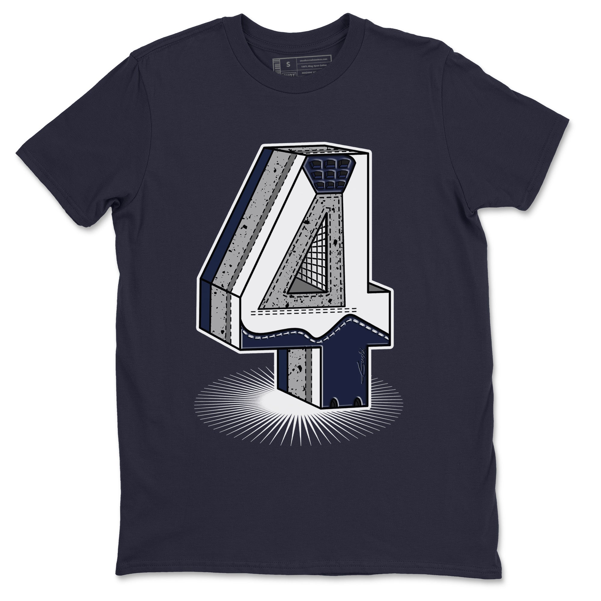 Four Statue Unisex Tops - Air Jordan 4 Midnight Navy