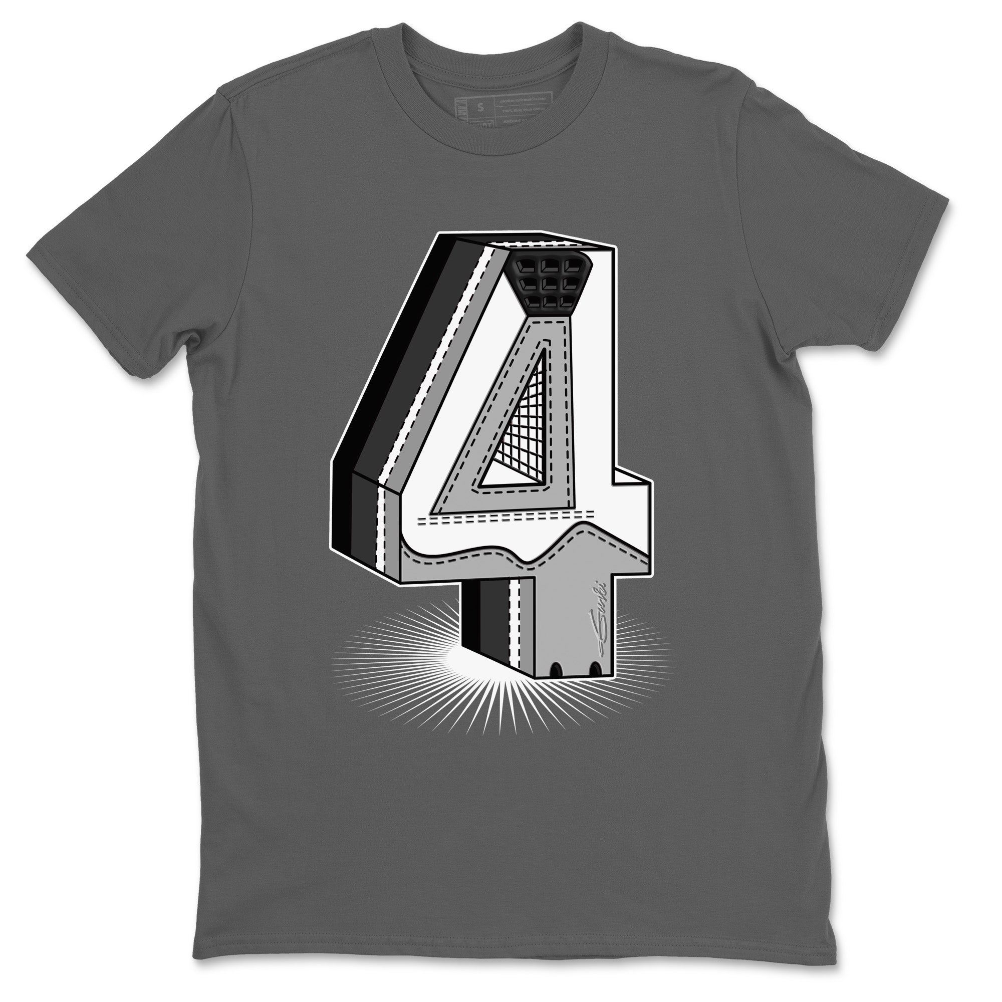 Four Statue Unisex Tops - Air Jordan 4 Military Black