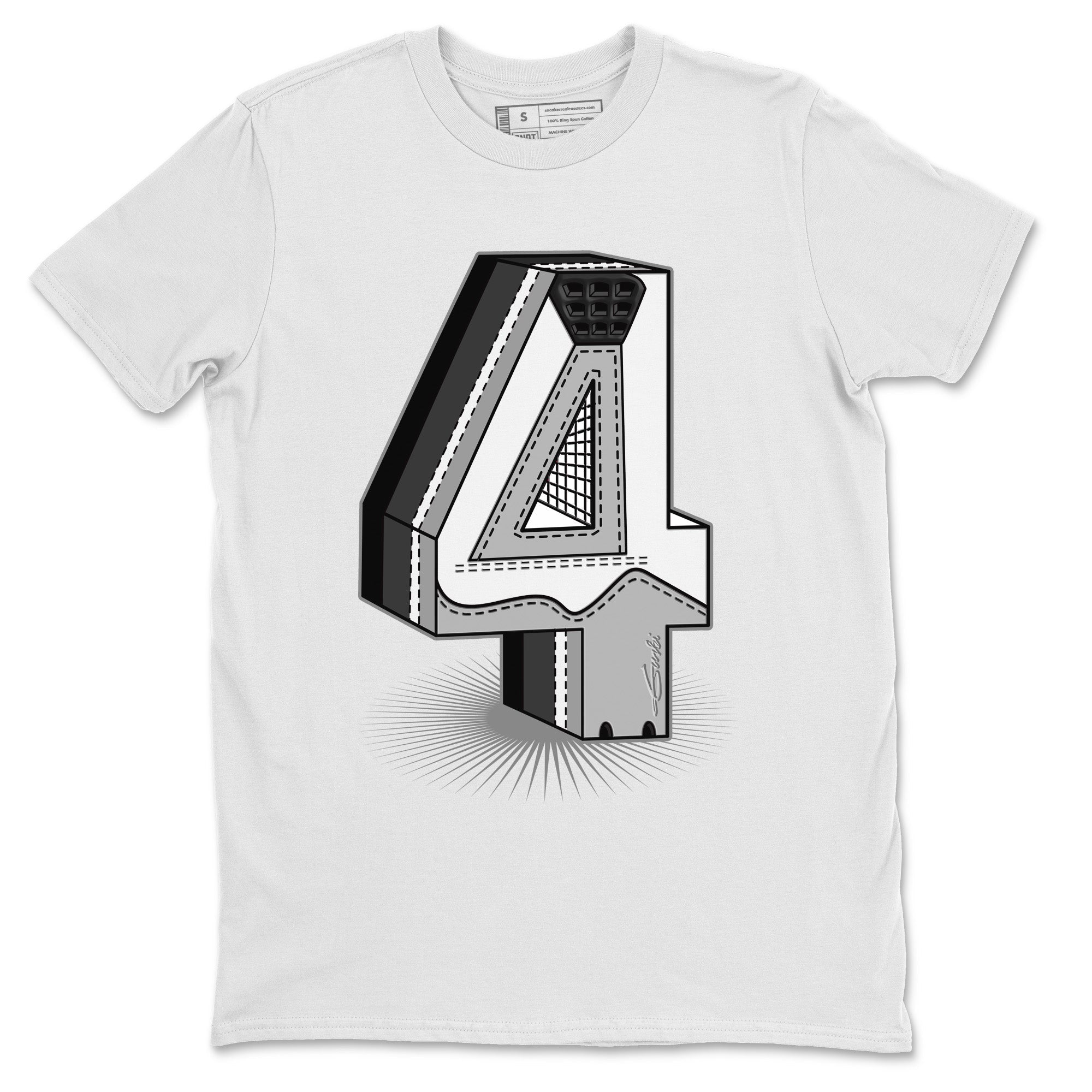 Four Statue Unisex Tops - Air Jordan 4 Military Black