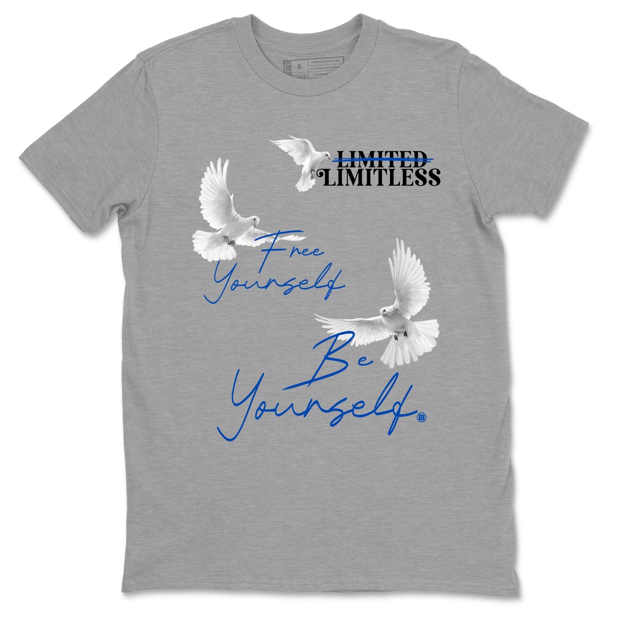 Free Yourself Be Yourself snkmatch Tees - Air Jordan 1 Game Royal