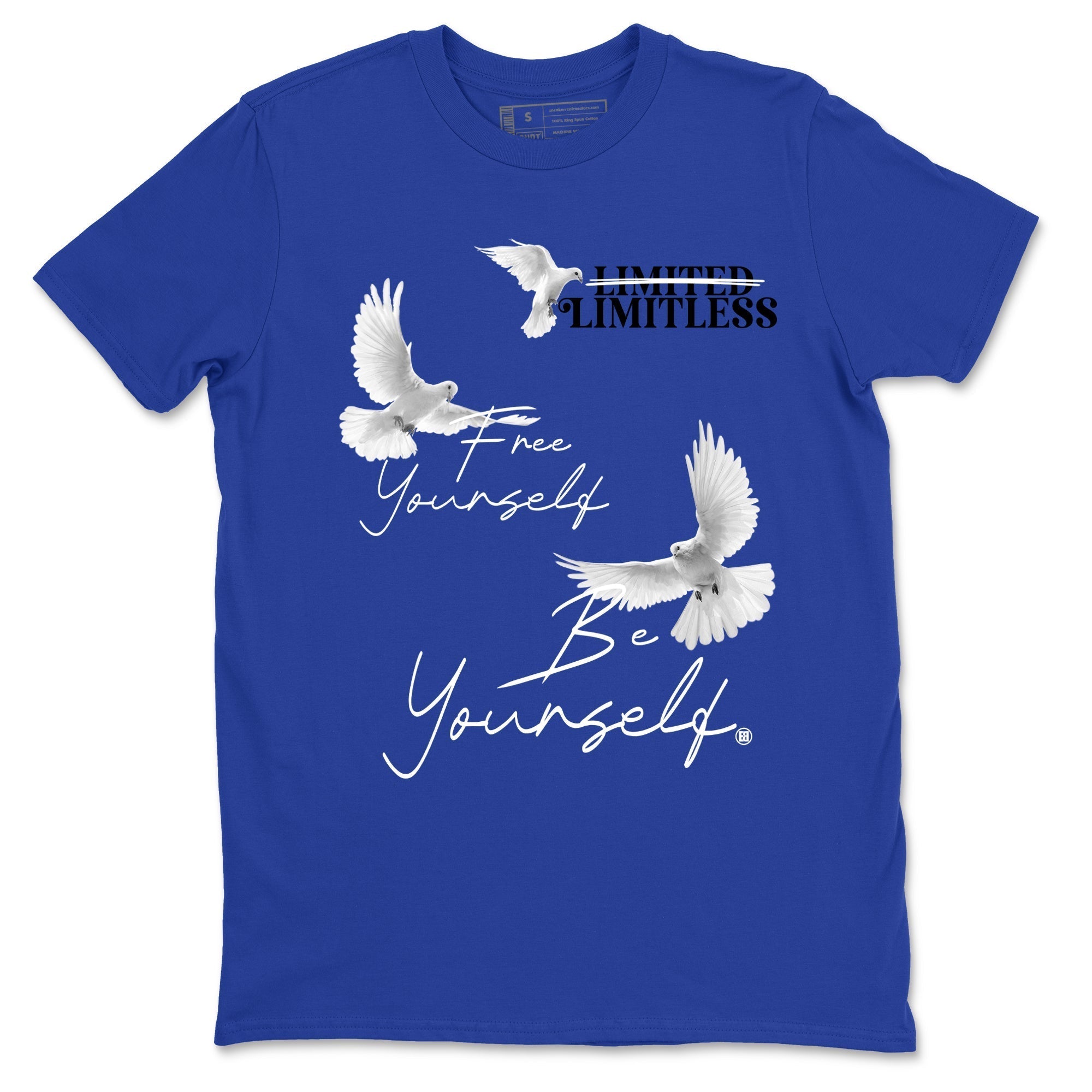 Free Yourself Be Yourself snkmatch Tees - Air Jordan 1 Game Royal