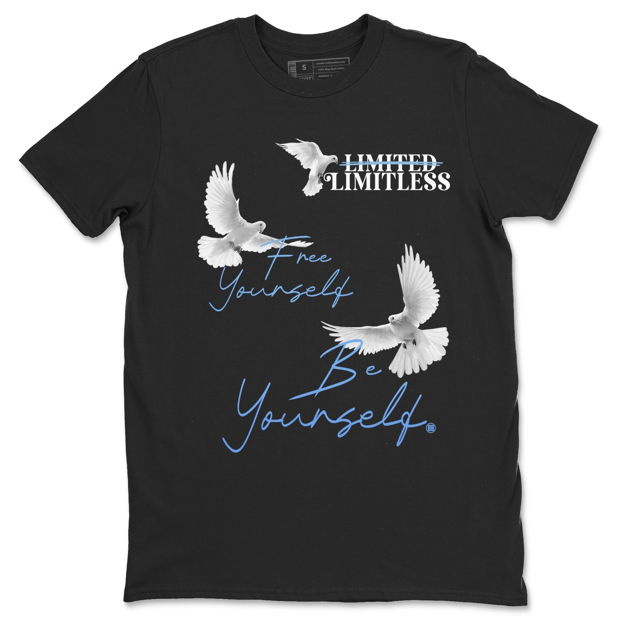 Free Yourself Be Yourself snkmatch Tees - Air Jordan 11 Legend Blue