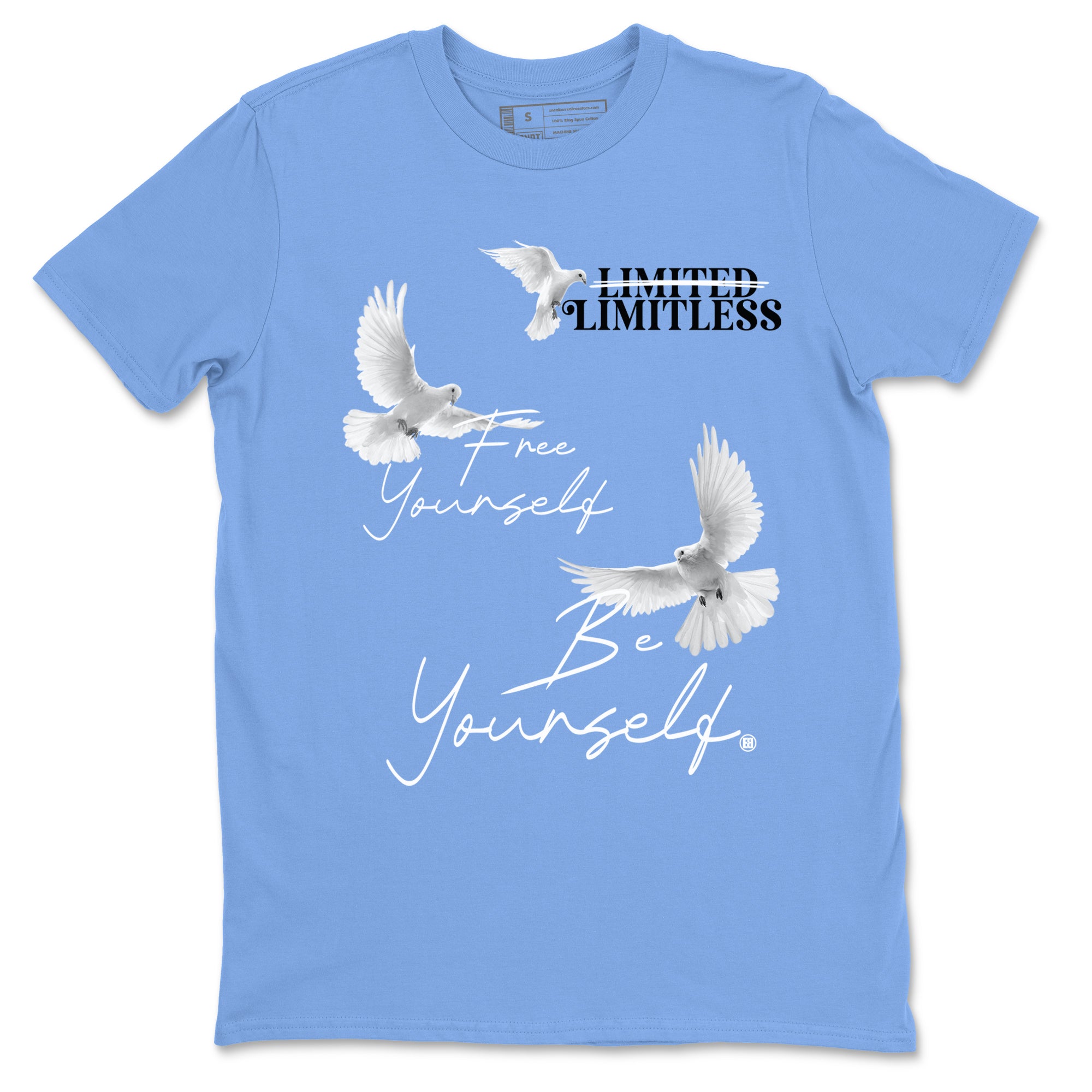 Free Yourself Be Yourself snkmatch Tees - Air Jordan 11 Legend Blue