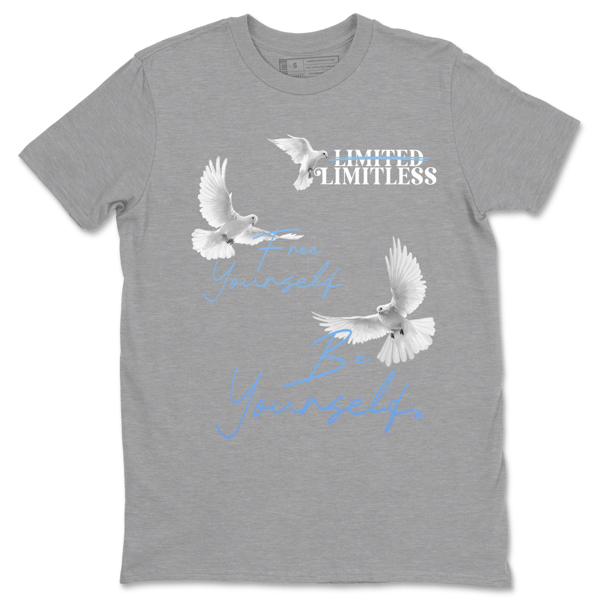 Free Yourself Be Yourself snkmatch Tees - Air Jordan 11 Legend Blue