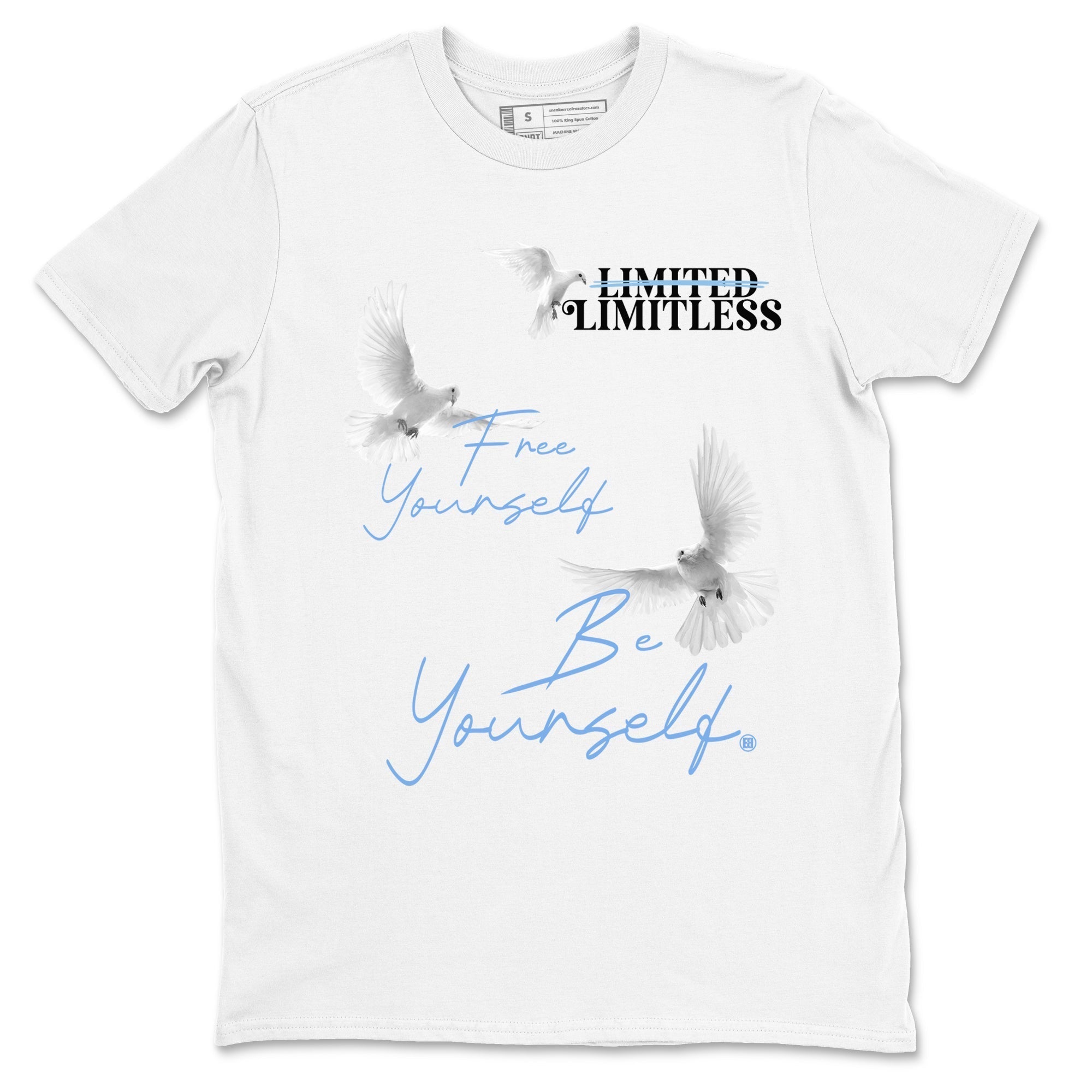 Free Yourself Be Yourself snkmatch Tees - Air Jordan 11 Legend Blue