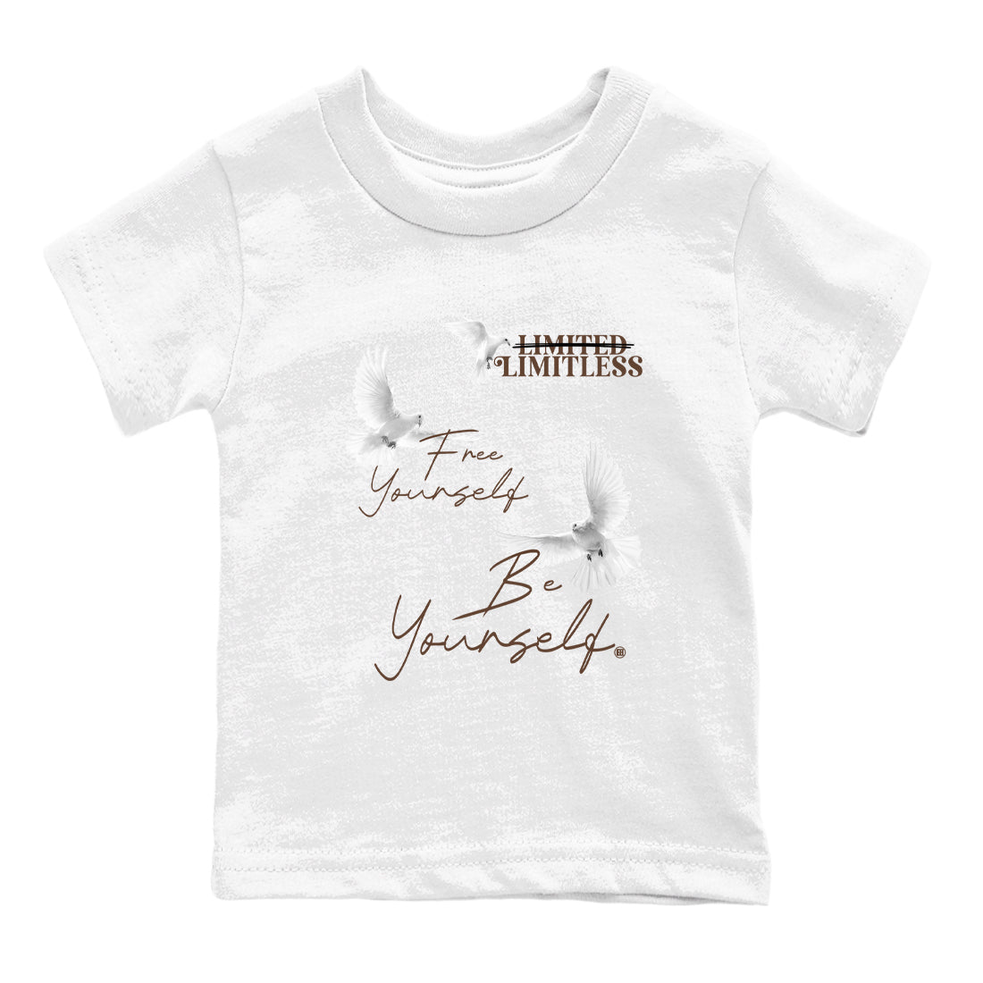 Free Yourself Be Yourself snkmatch Tees Kids - Air Jordan 12 Baroque Brown