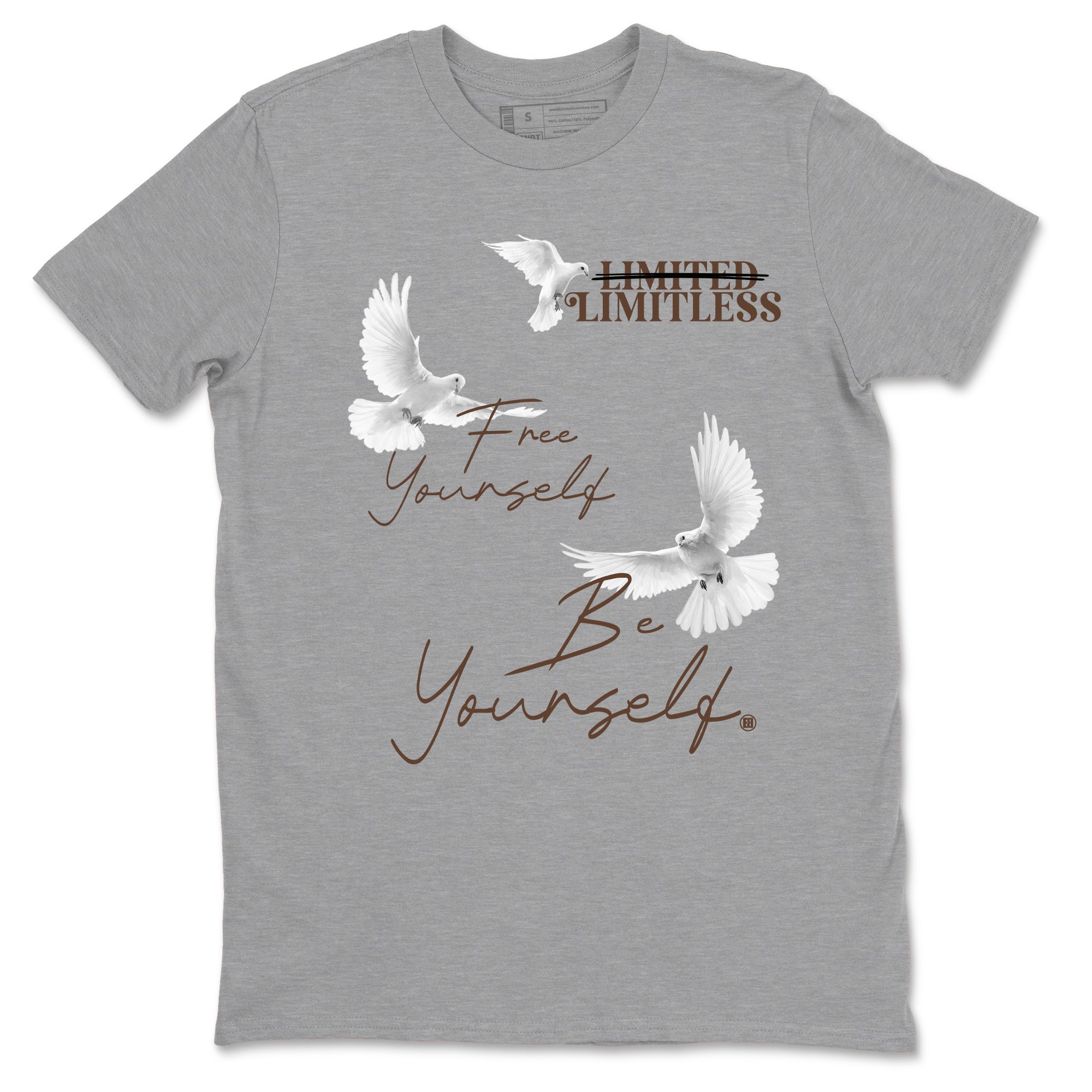 Free Yourself Be Yourself snkmatch Tees - Air Jordan 12 Baroque Brown