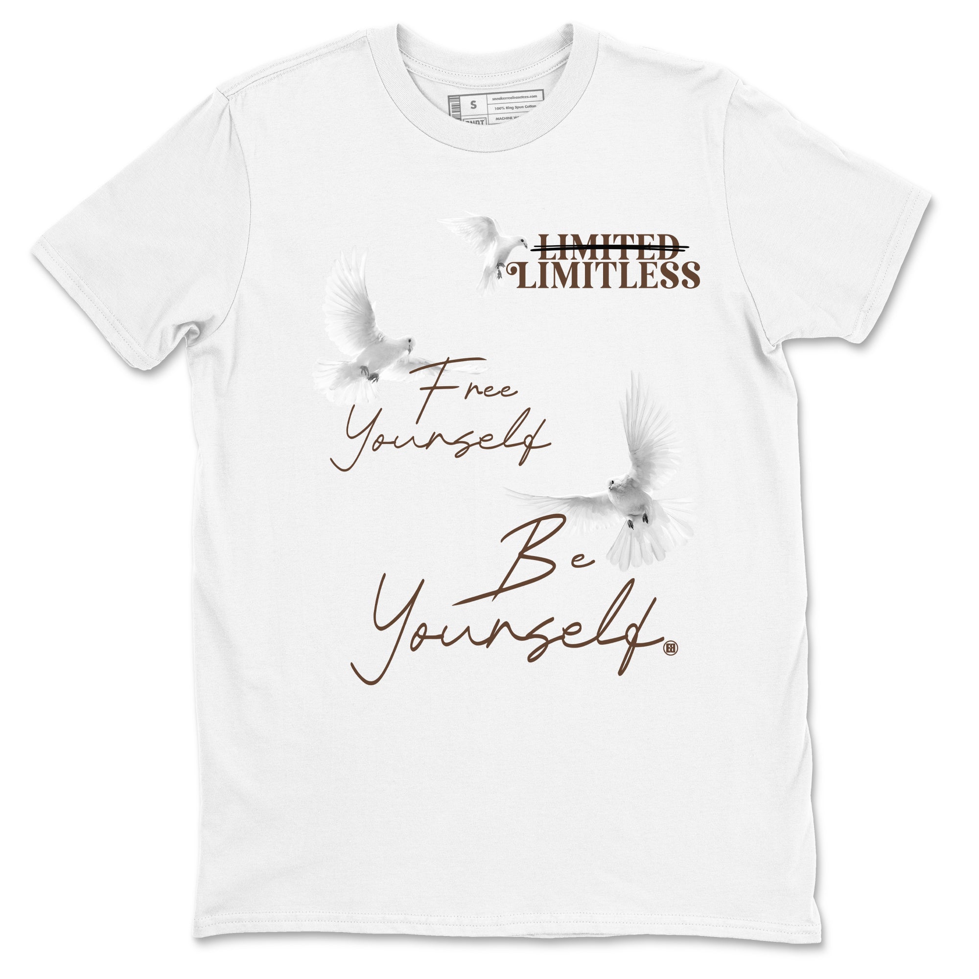 Free Yourself Be Yourself snkmatch Tees - Air Jordan 12 Baroque Brown