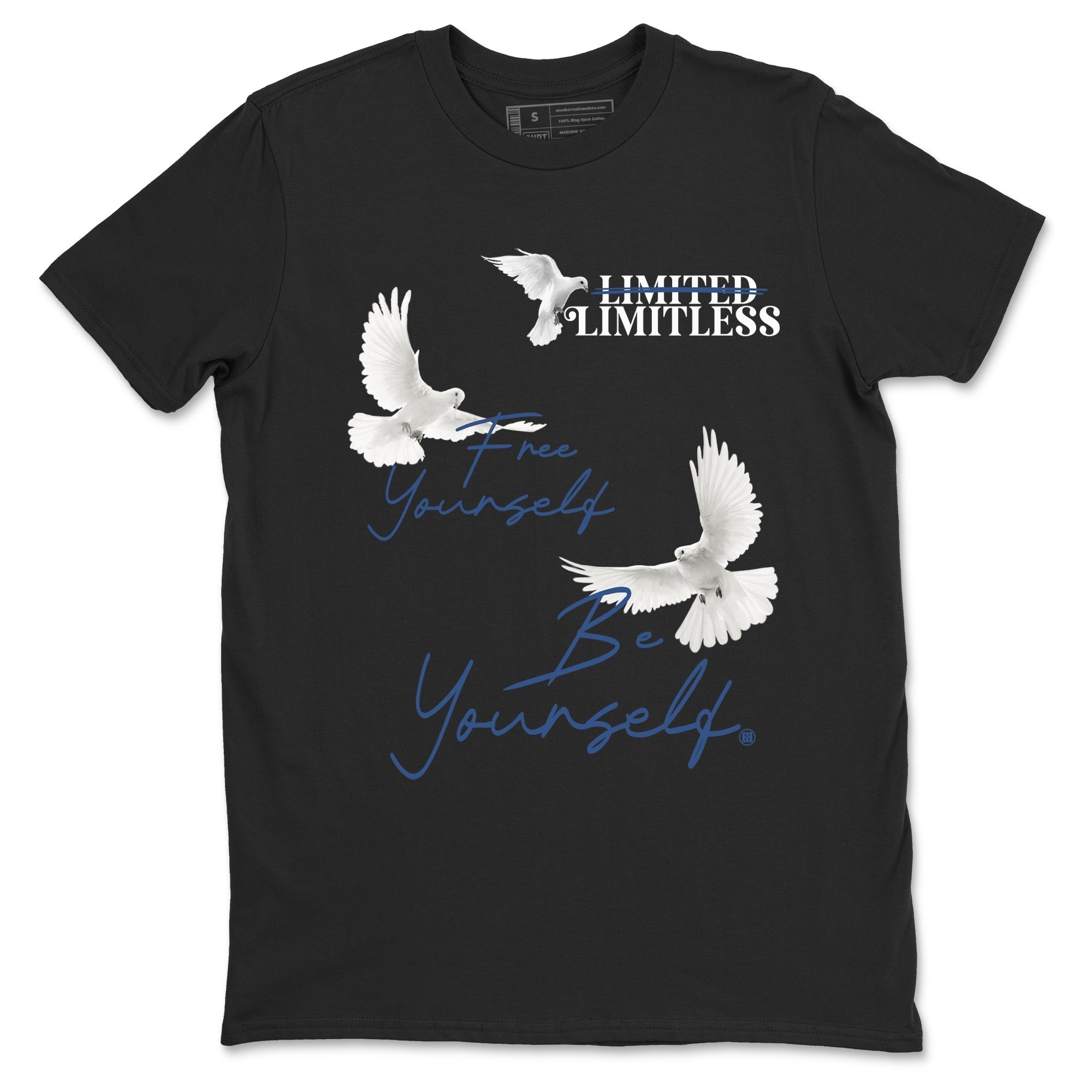 Free Yourself Be Yourself snkmatch Tees - Air Jordan 3 A Ma Maniere x Diffused Blue