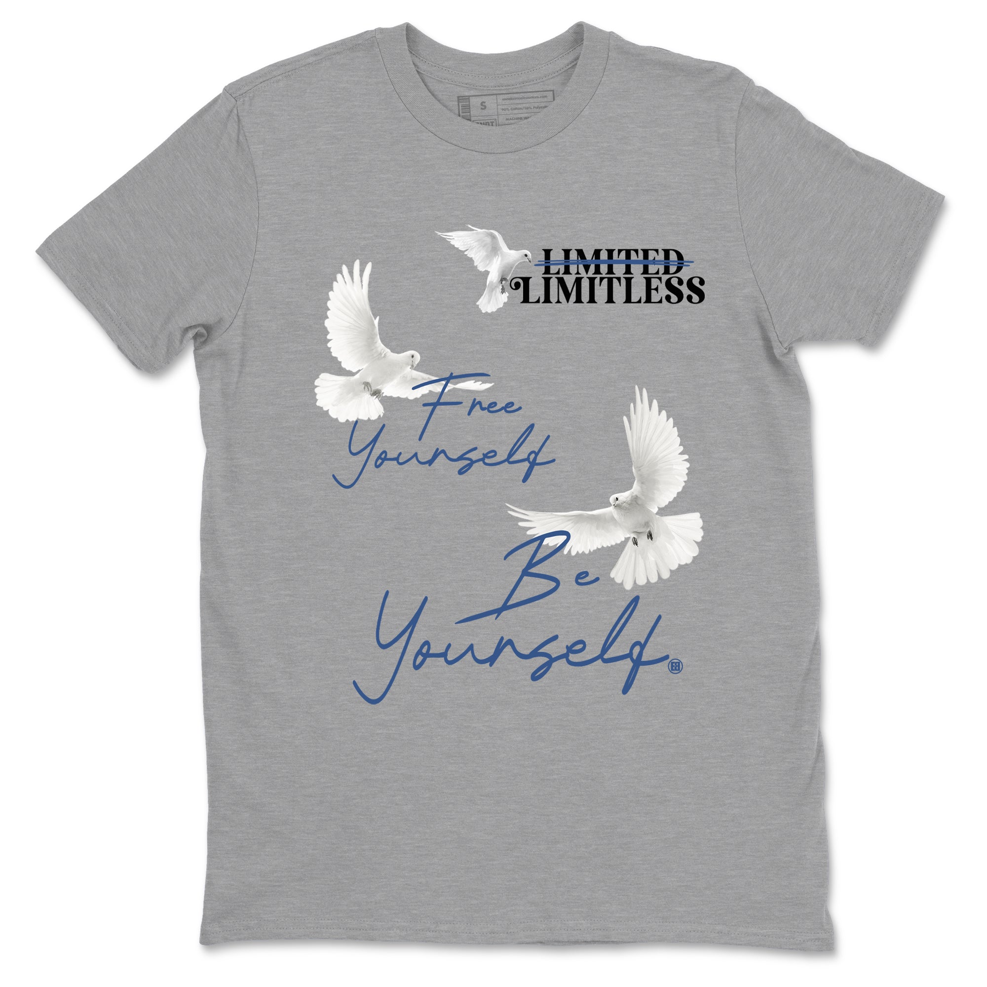 Free Yourself Be Yourself snkmatch Tees - Air Jordan 3 A Ma Maniere x Diffused Blue