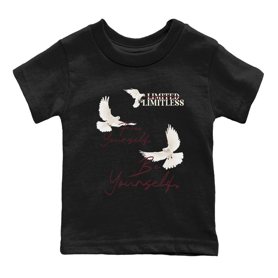 Free Yourself Be Yourself snkmatch Tees Kids - Air Jordan 4 A Ma Maniere x Fossil Stone
