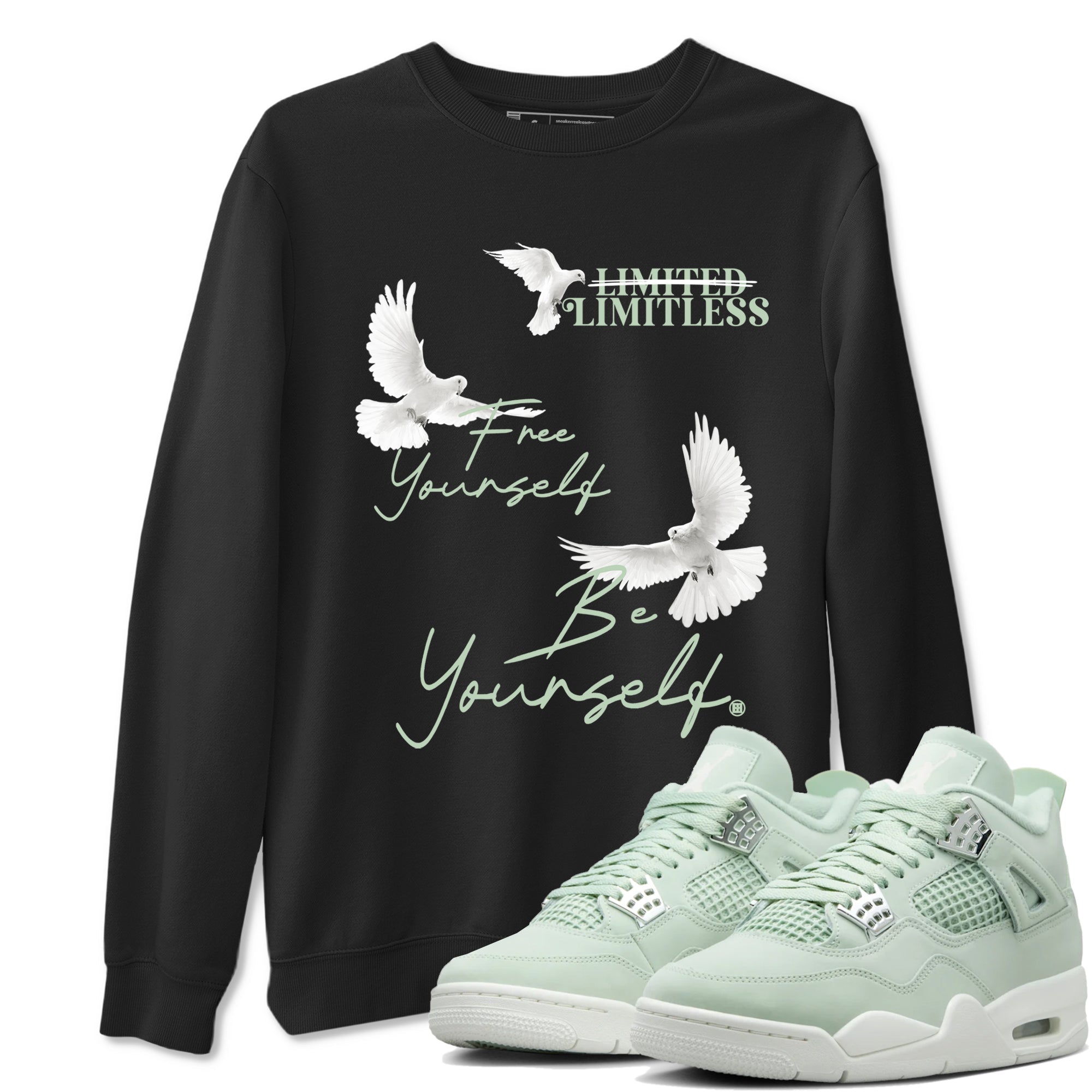 Free Yourself Be Yourself snkmatch Tees - Air Jordan 4 Abundance