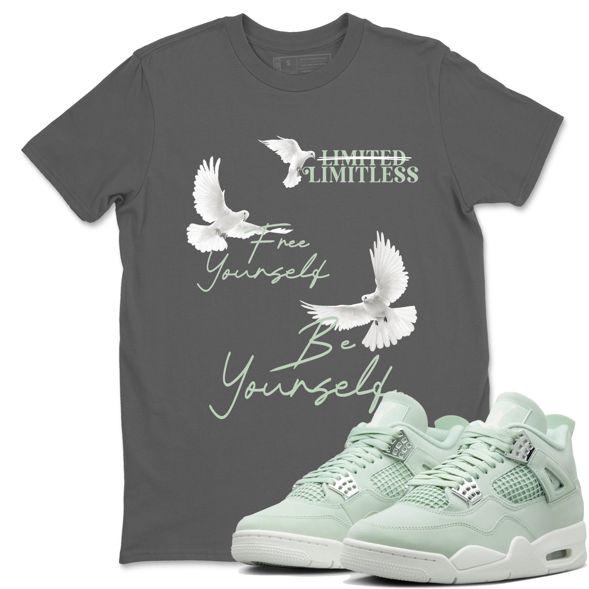 Free Yourself Be Yourself snkmatch Tees - Air Jordan 4 Abundance
