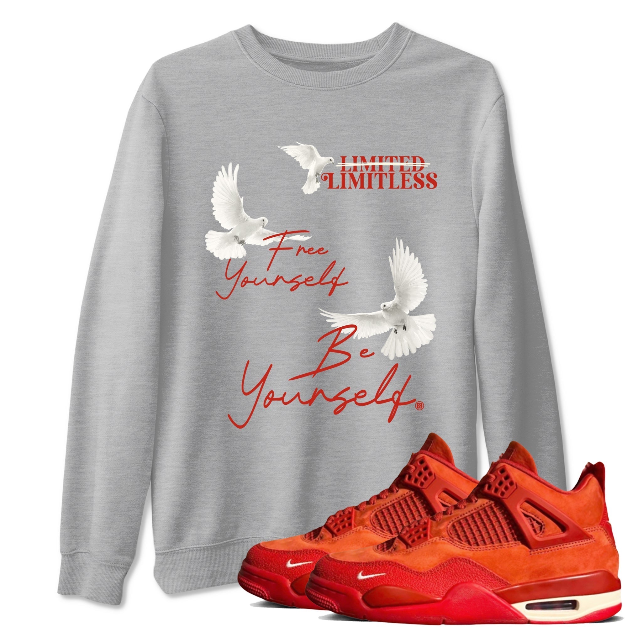 Free Yourself Be Yourself snkmatch Tees - Air Jordan 4 Brick By Brick