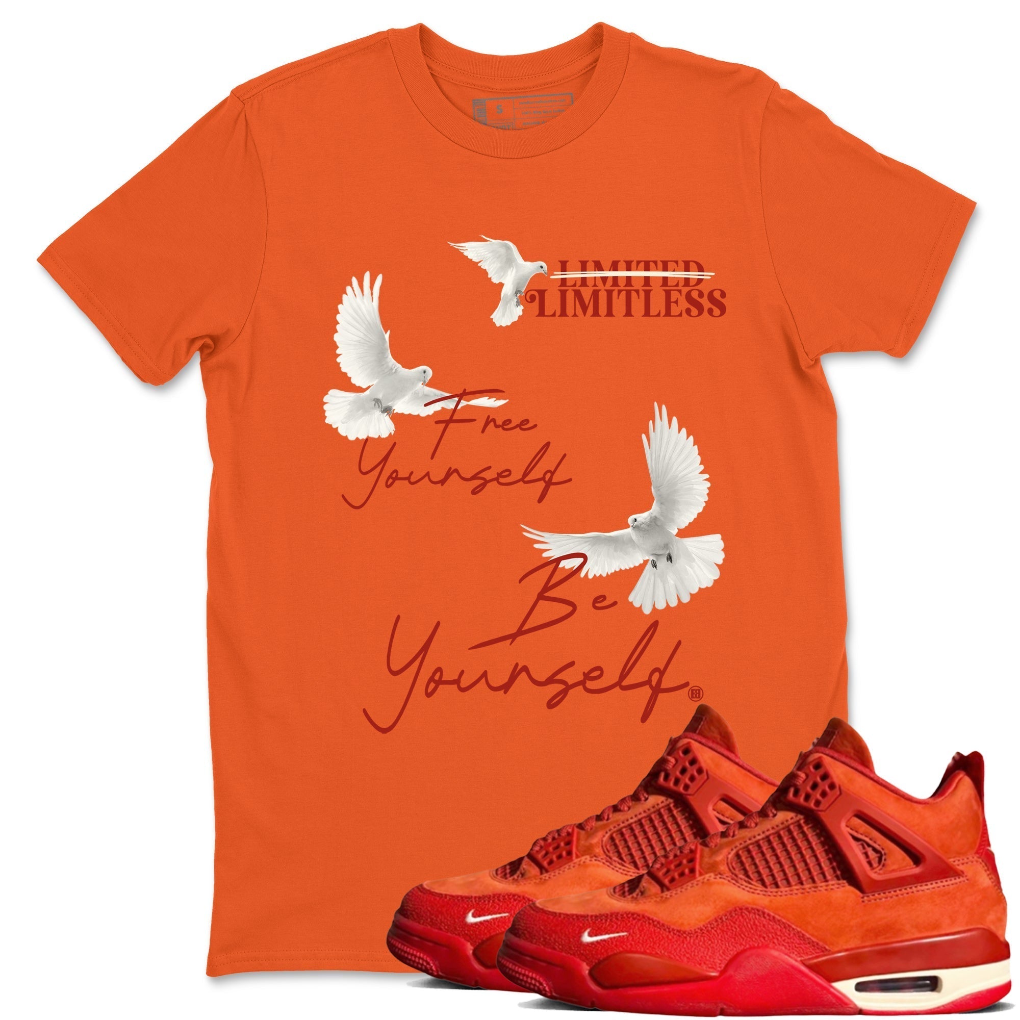 Free Yourself Be Yourself snkmatch Tees - Air Jordan 4 Brick By Brick