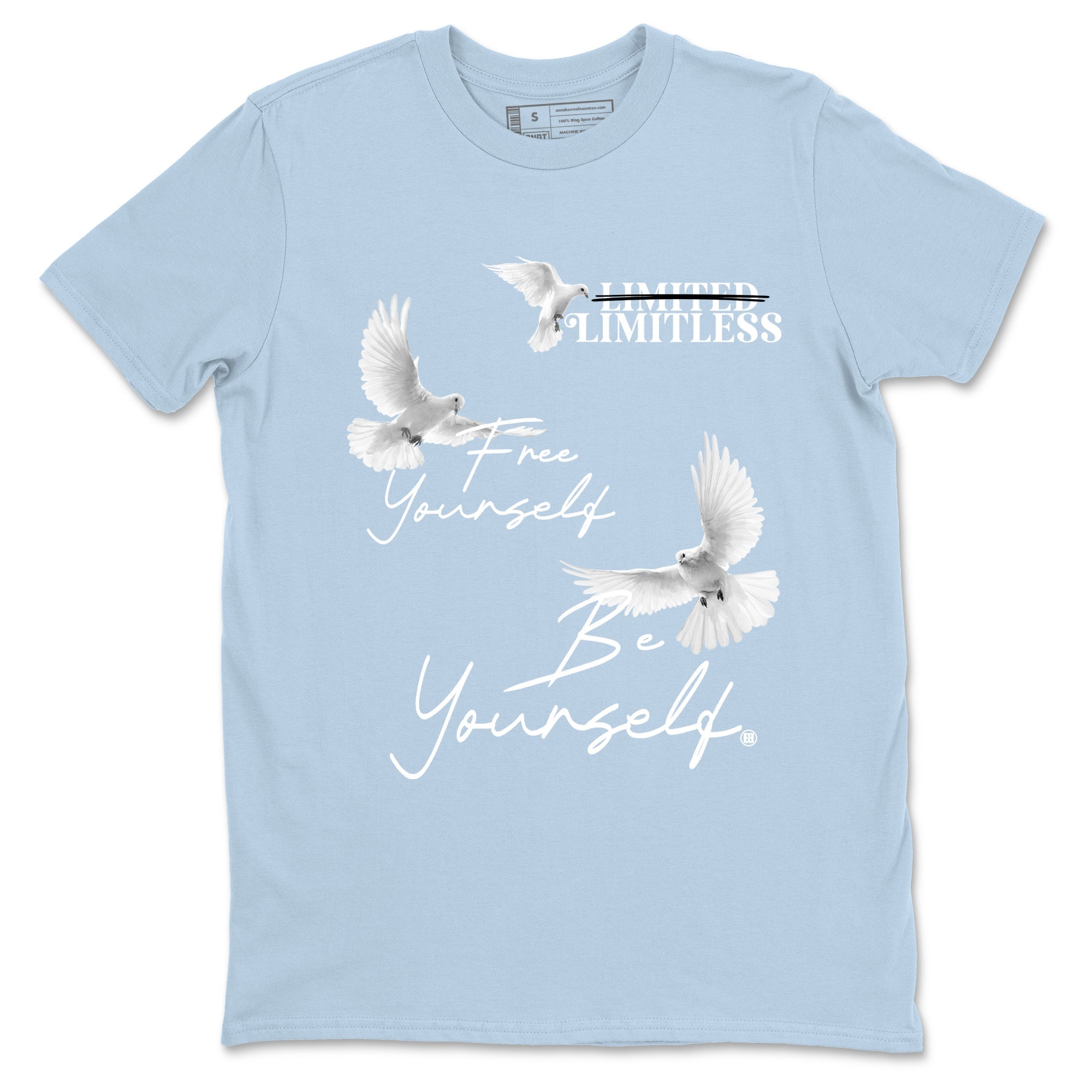 Free Yourself Be Yourself snkmatch Tees - Air Jordan 4 Forget Me Not