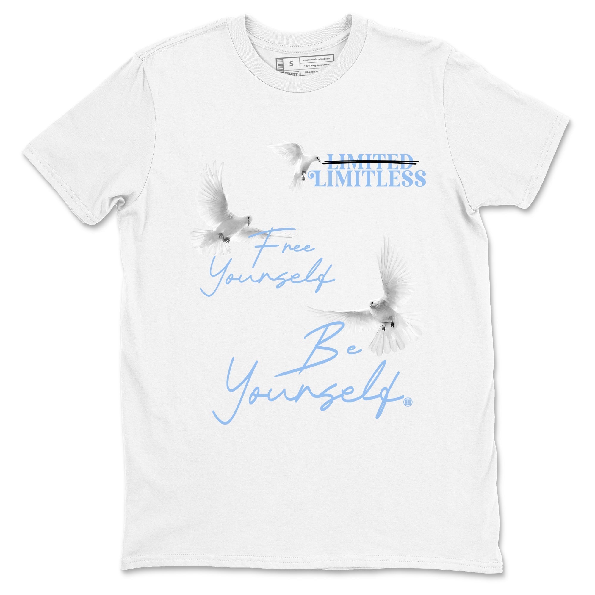 Free Yourself Be Yourself snkmatch Tees - Air Jordan 4 Forget Me Not