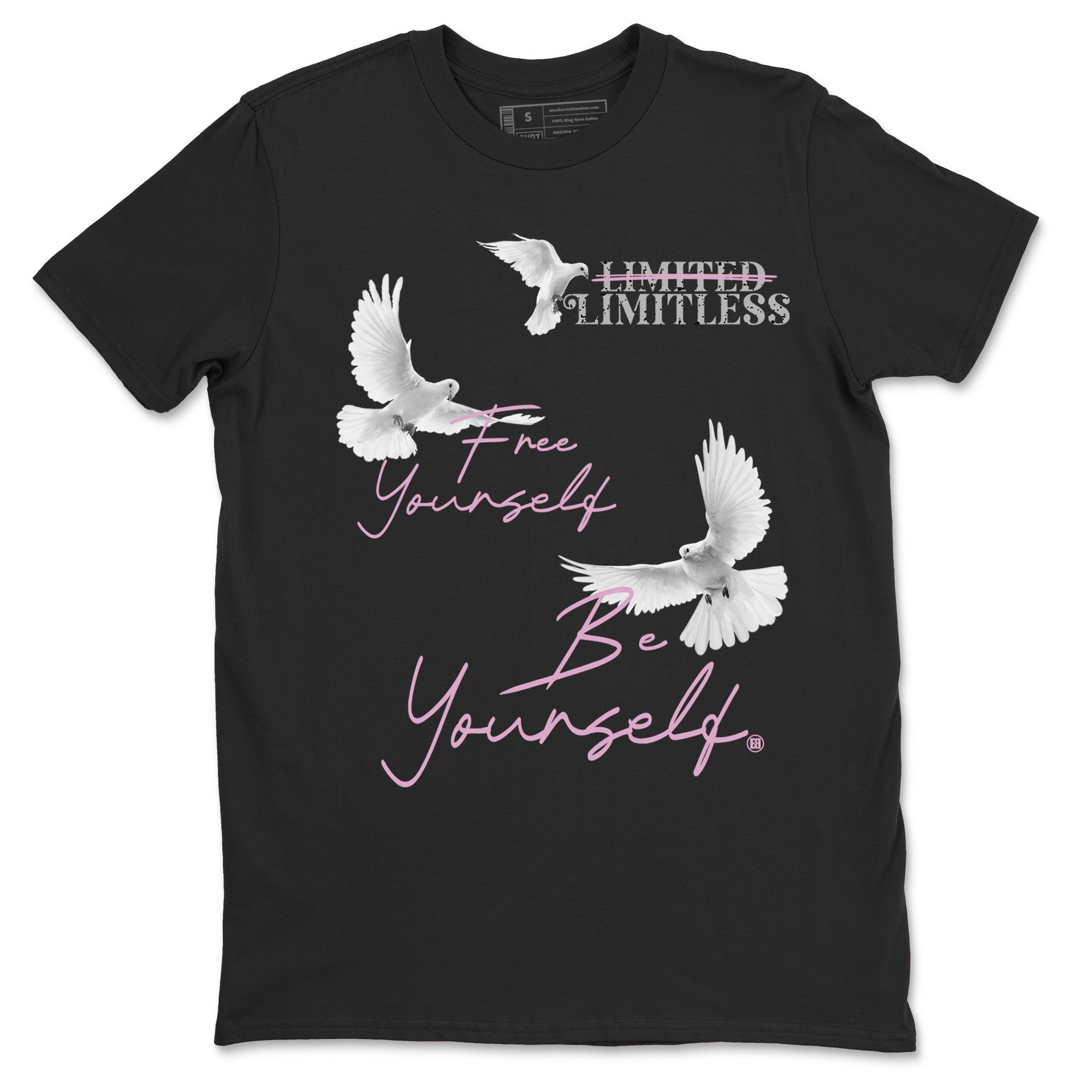 Free Yourself Be Yourself snkmatch Tees - Air Jordan 4 Orchid