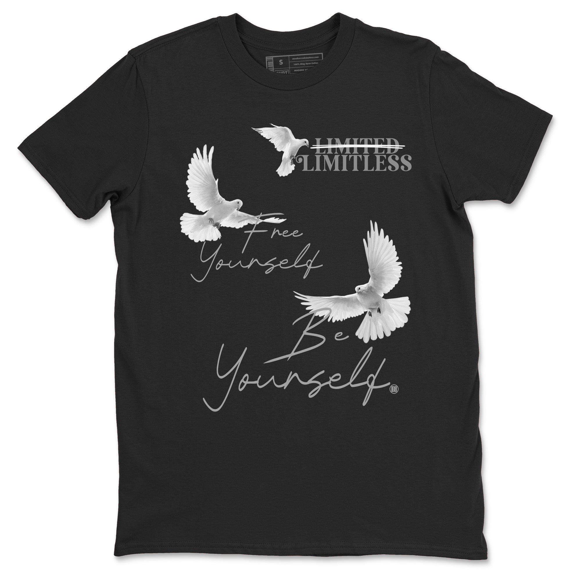 Free Yourself Be Yourself snkmatch Tees - Air Jordan 4 Wet Cement