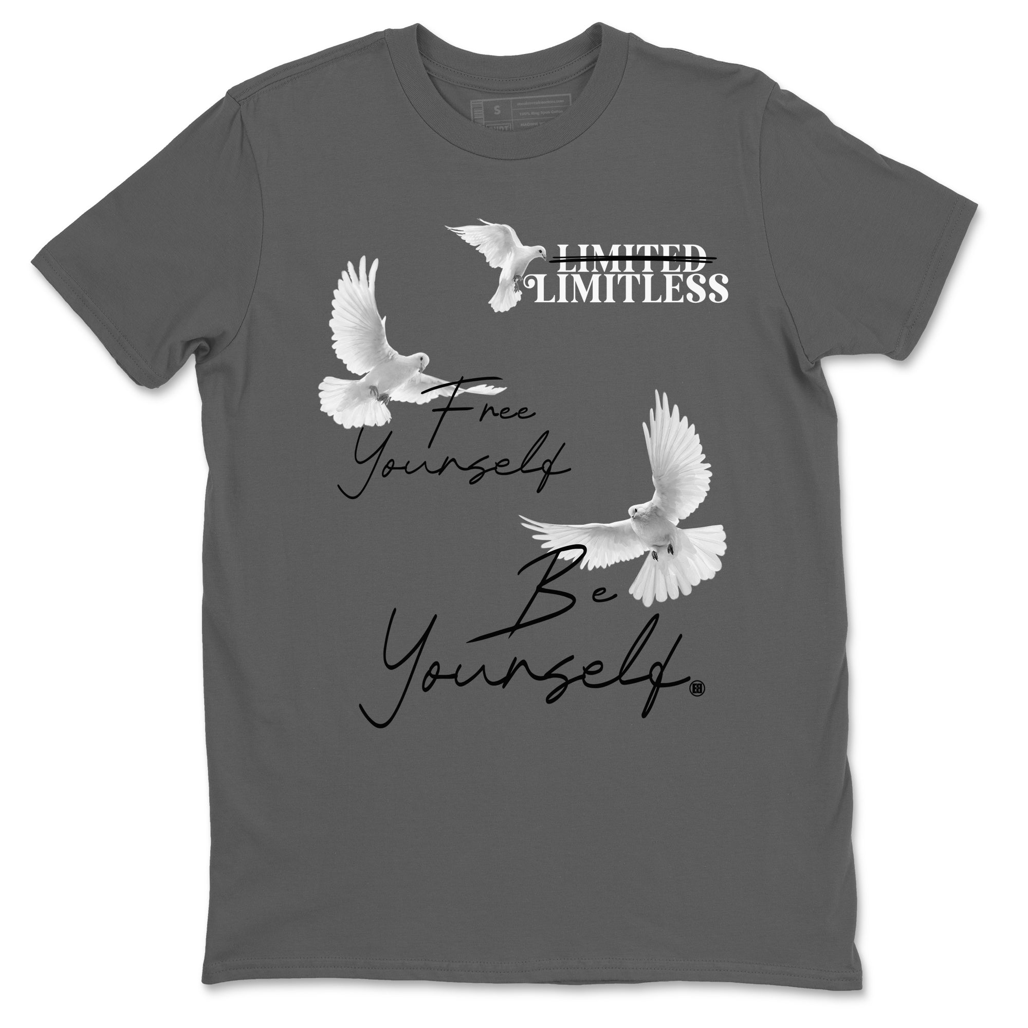Free Yourself Be Yourself snkmatch Tees - Air Jordan 4 Wet Cement