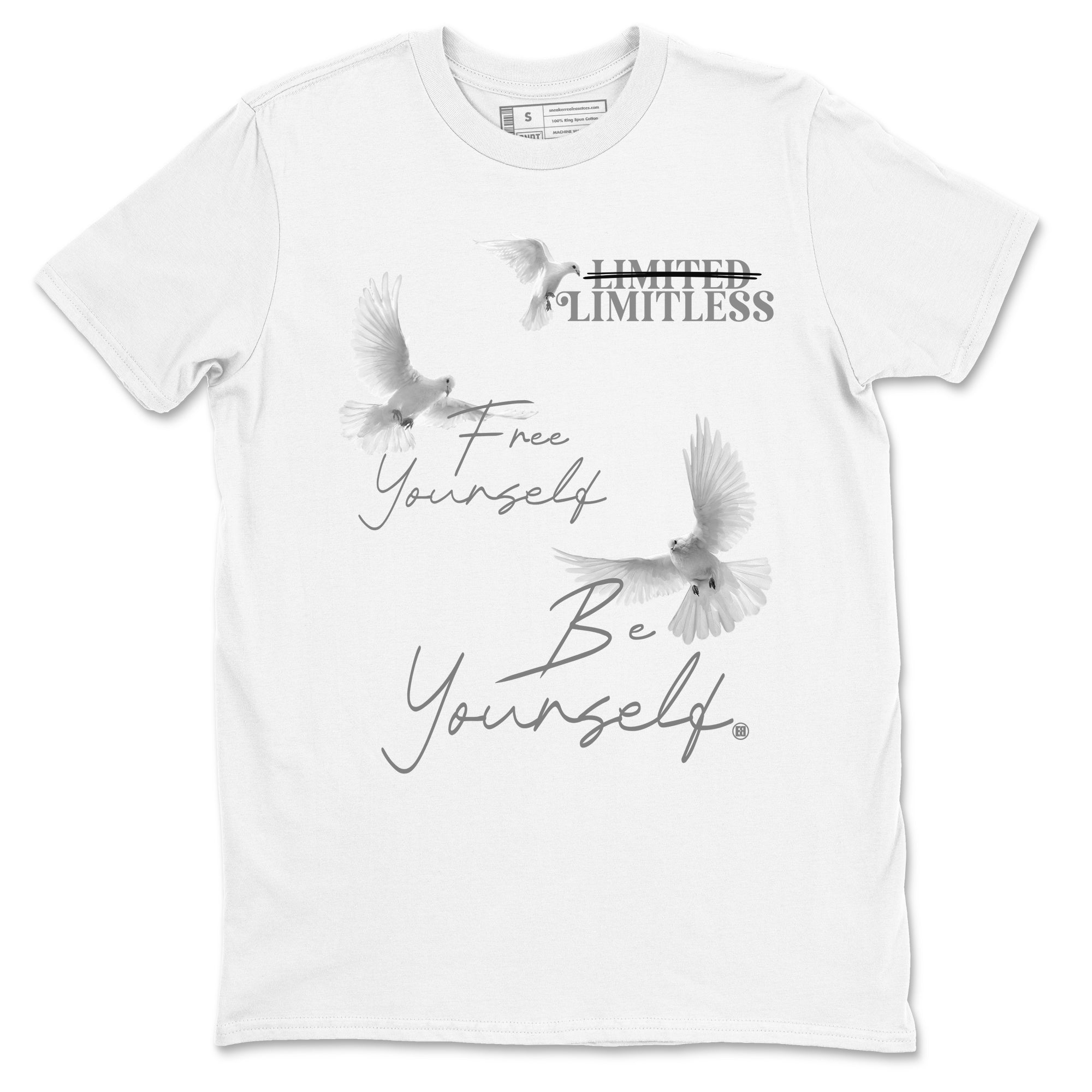 Free Yourself Be Yourself snkmatch Tees - Air Jordan 4 Wet Cement