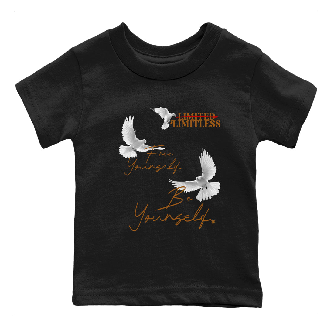 Free Yourself Be Yourself snkmatch Tees Kids - Air Jordan 5 Archaeo Brown