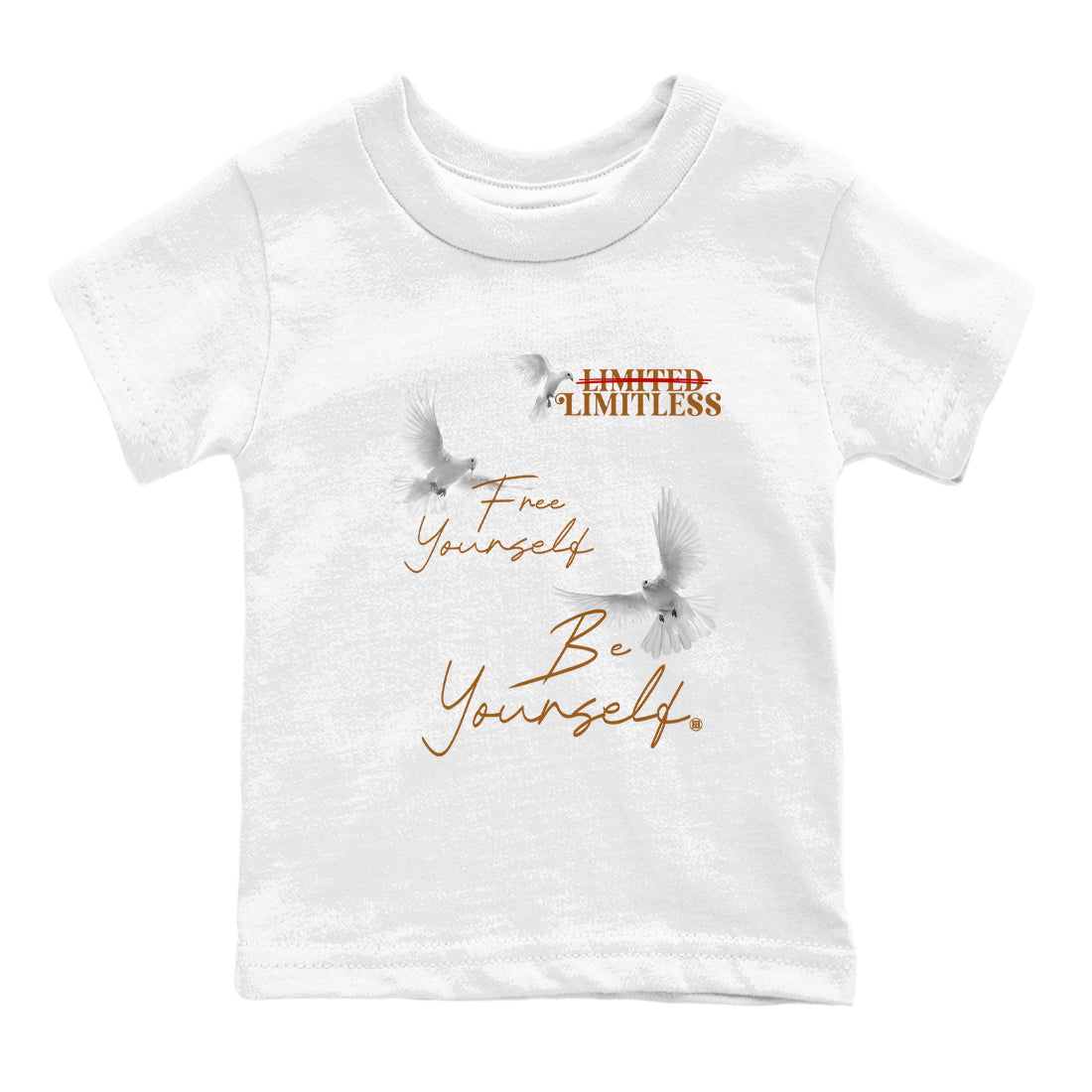 Free Yourself Be Yourself snkmatch Tees Kids - Air Jordan 5 Archaeo Brown