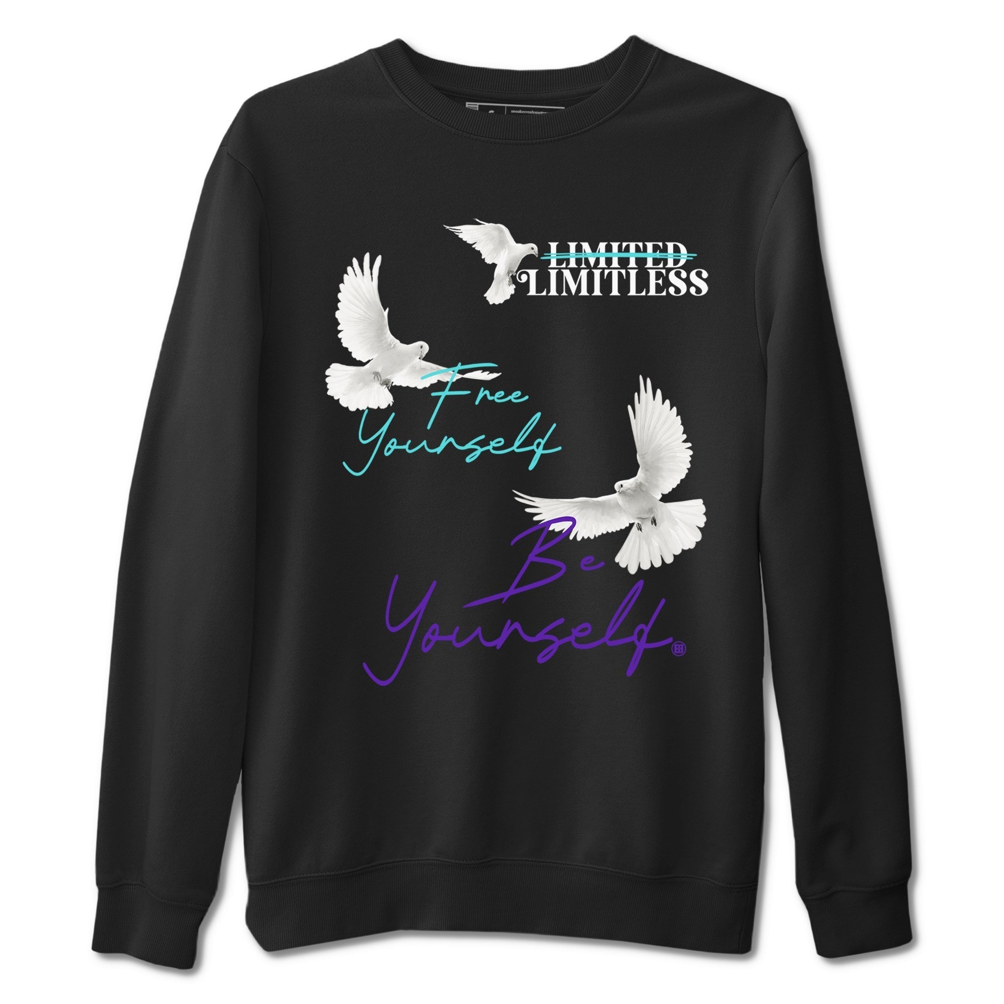 Free Yourself Be Yourself snkmatch Tees - Air Jordan 5 Grape