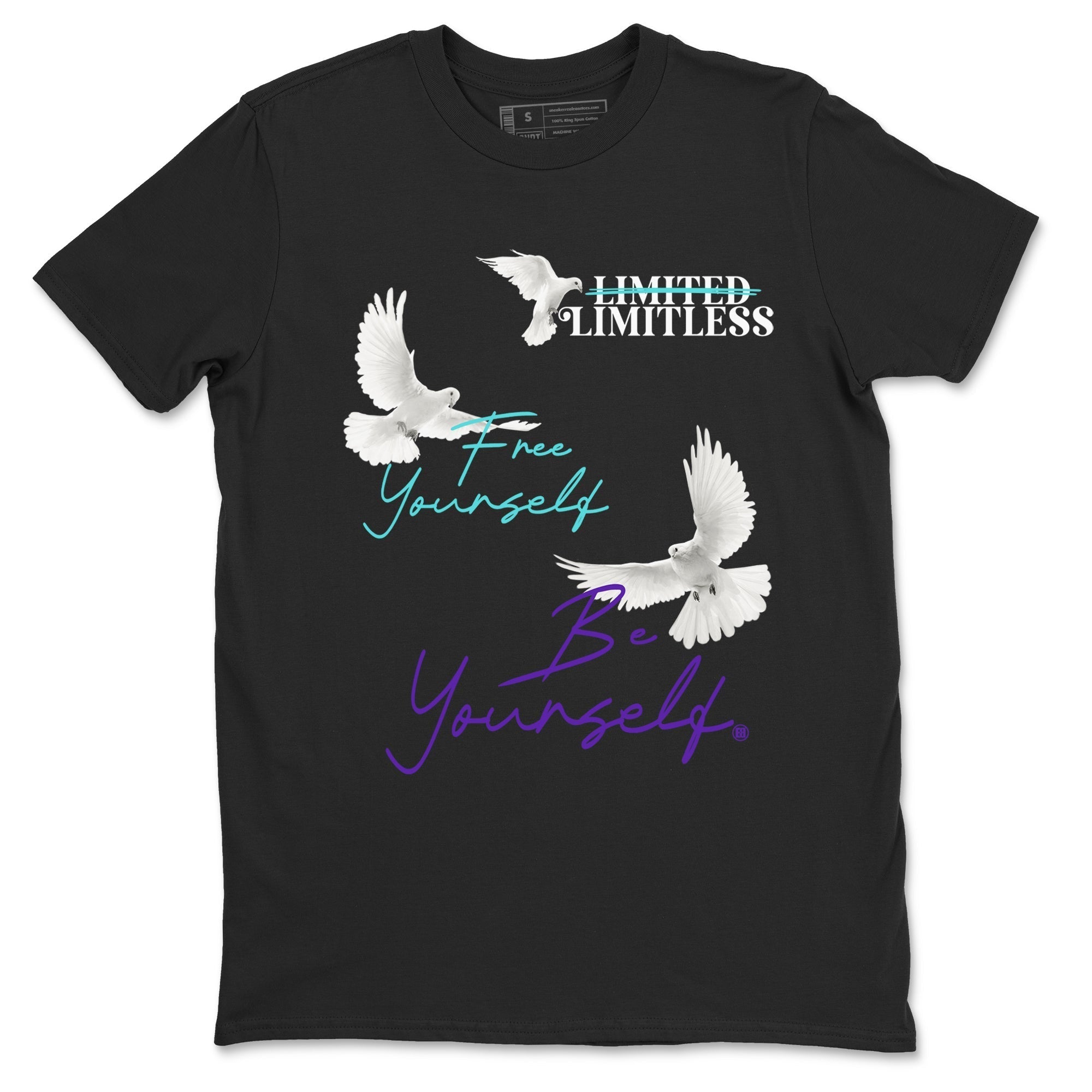 Free Yourself Be Yourself snkmatch Tees - Air Jordan 5 Grape