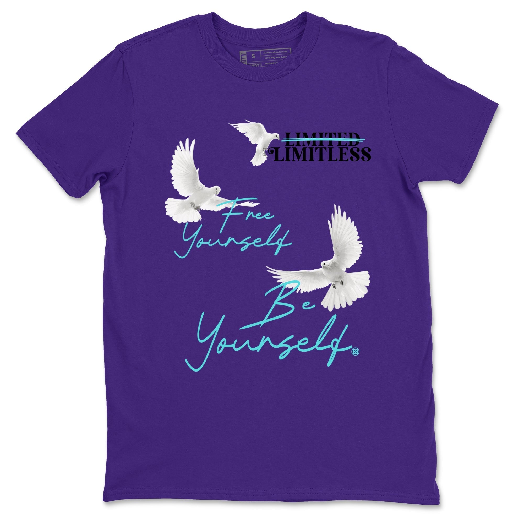 Free Yourself Be Yourself snkmatch Tees - Air Jordan 5 Grape