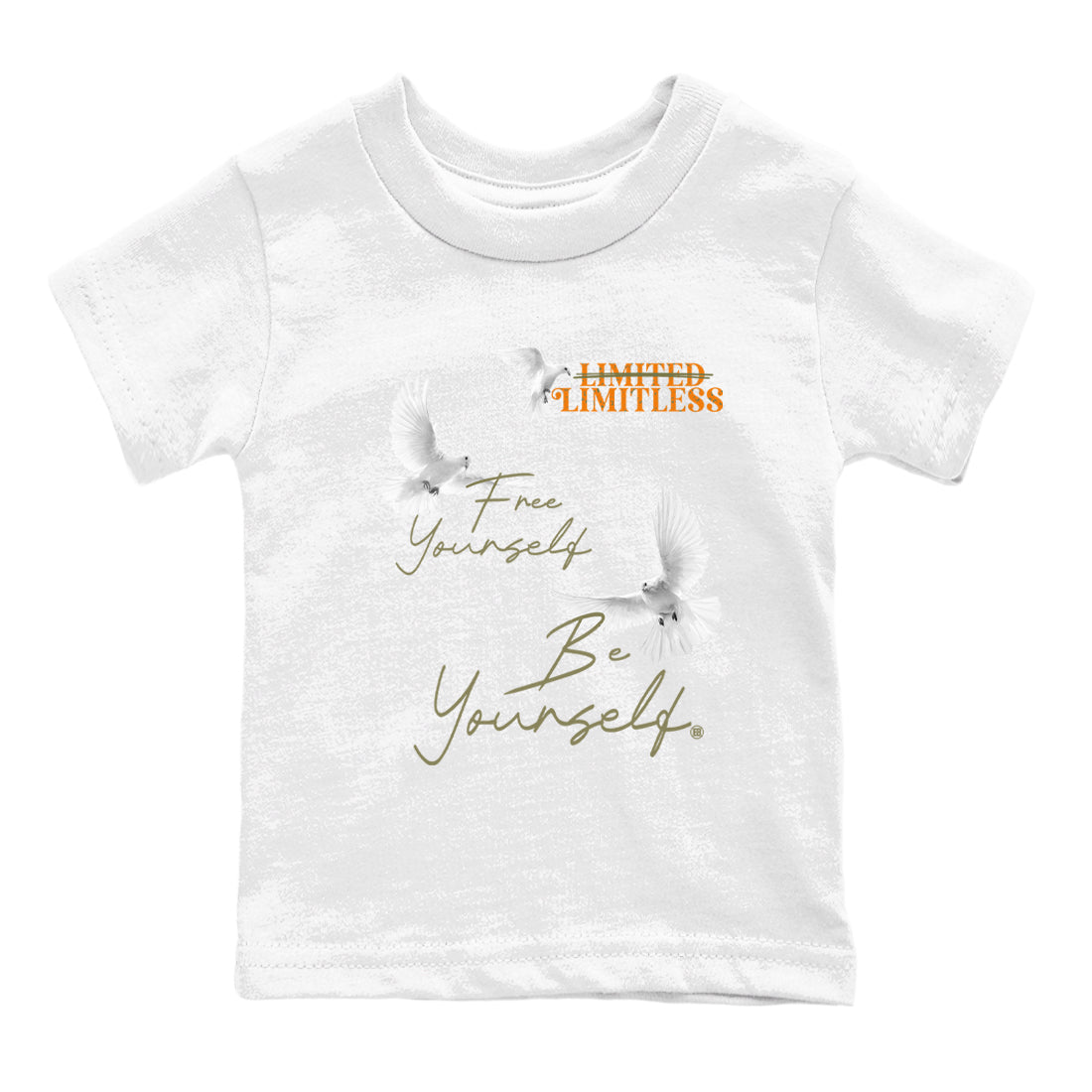 Free Yourself Be Yourself snkmatch Tees Kids - Air Jordan 5 Olive