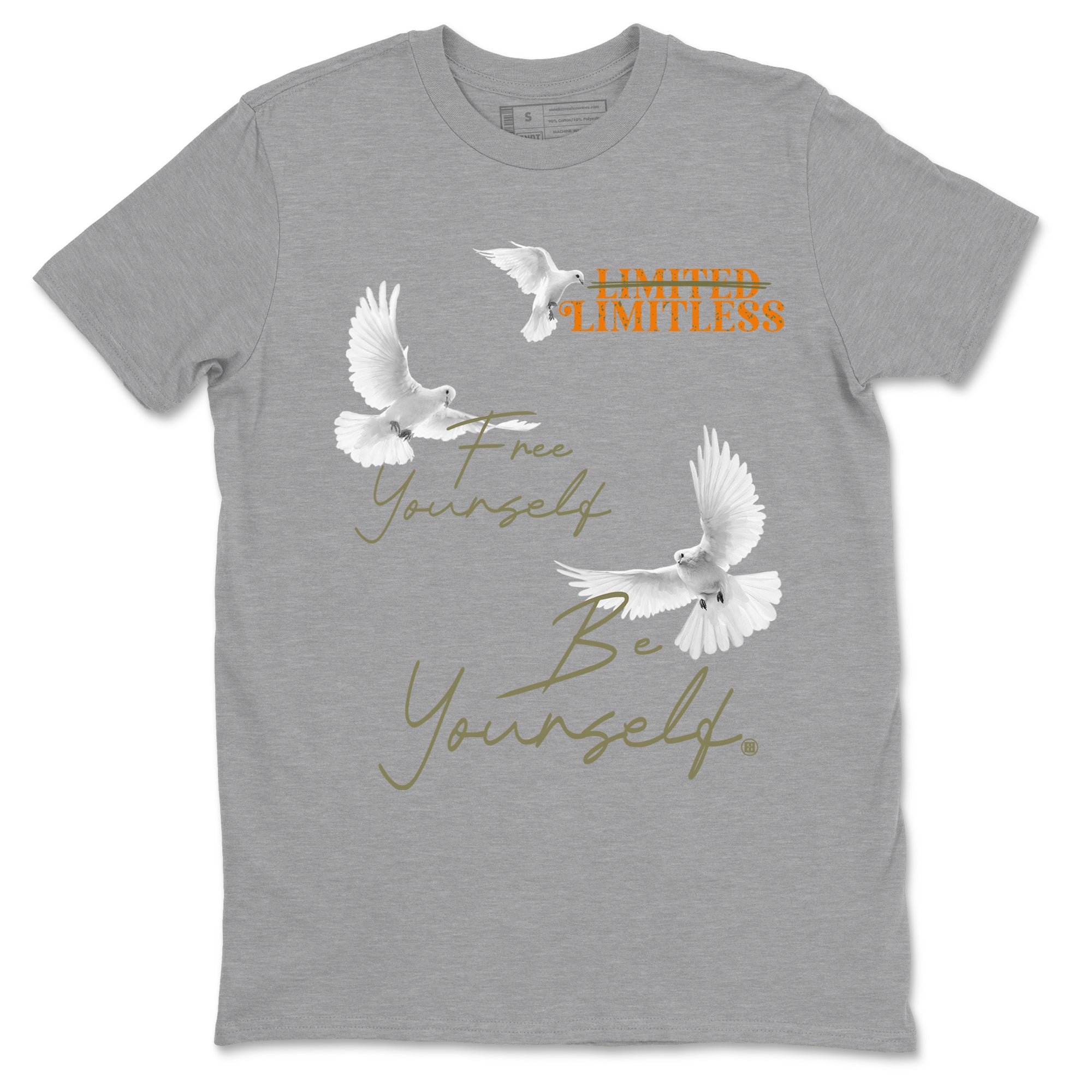 Free Yourself Be Yourself snkmatch Tees - Air Jordan 5 Olive