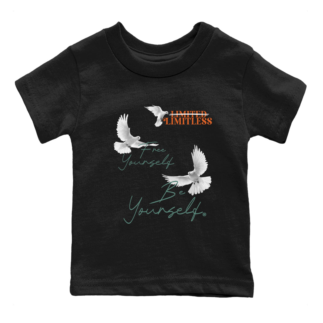 Free Yourself Be Yourself snkmatch Tees Kids - Dunk Ceramic