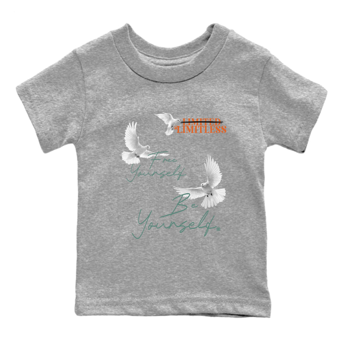 Free Yourself Be Yourself snkmatch Tees Kids - Dunk Ceramic