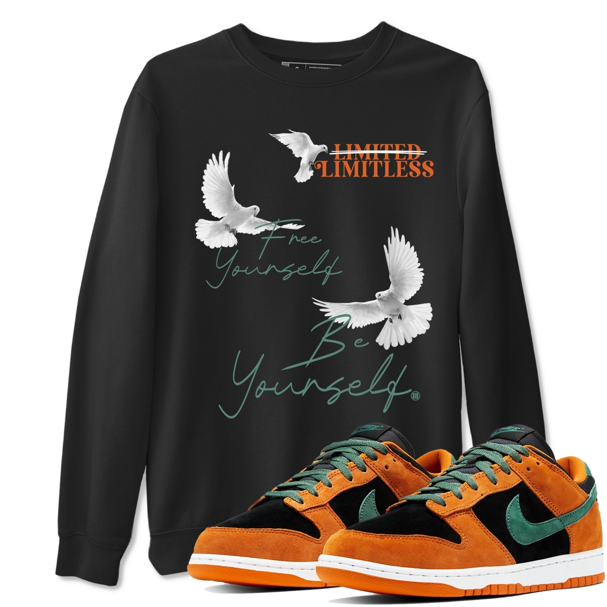 Free Yourself Be Yourself snkmatch Tees - Dunk Ceramic
