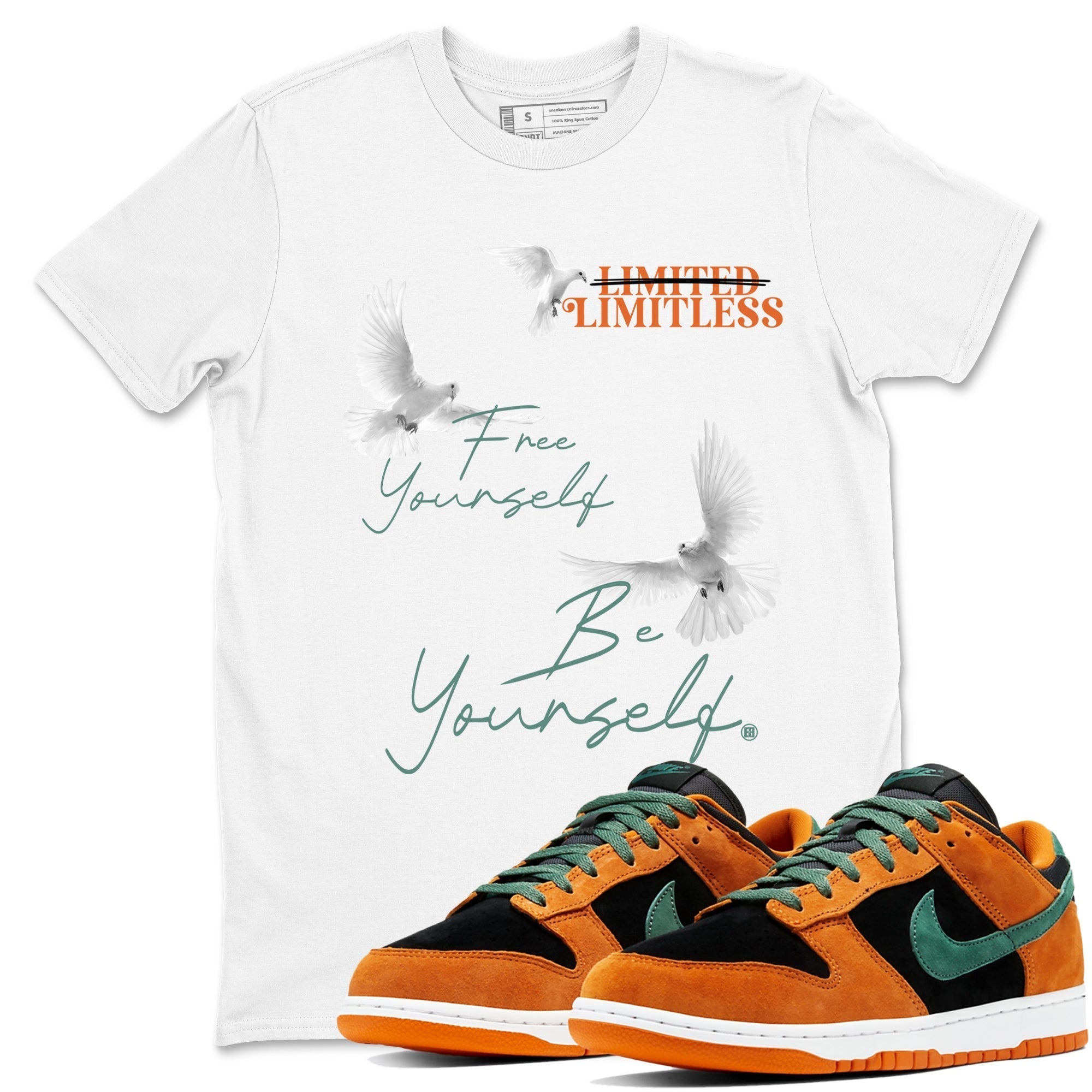 Free Yourself Be Yourself snkmatch Tees - Dunk Ceramic