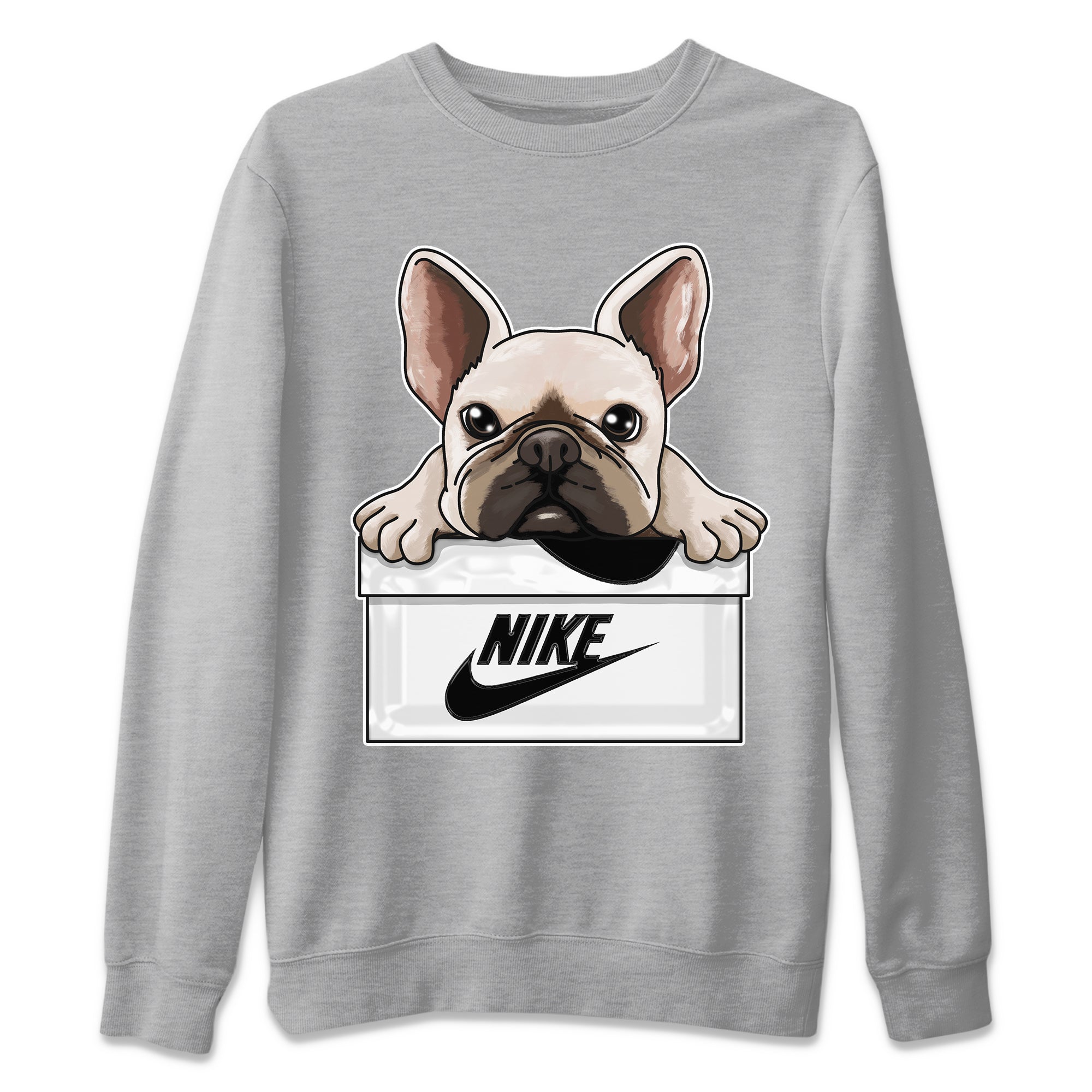 French Bulldog Unisex Tops - Air Jordan 1 Black White