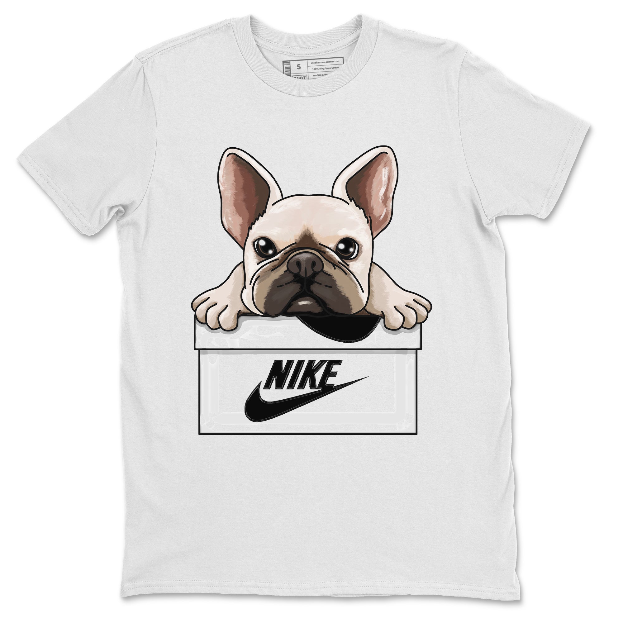 French Bulldog Unisex Tops - Air Jordan 1 Black White