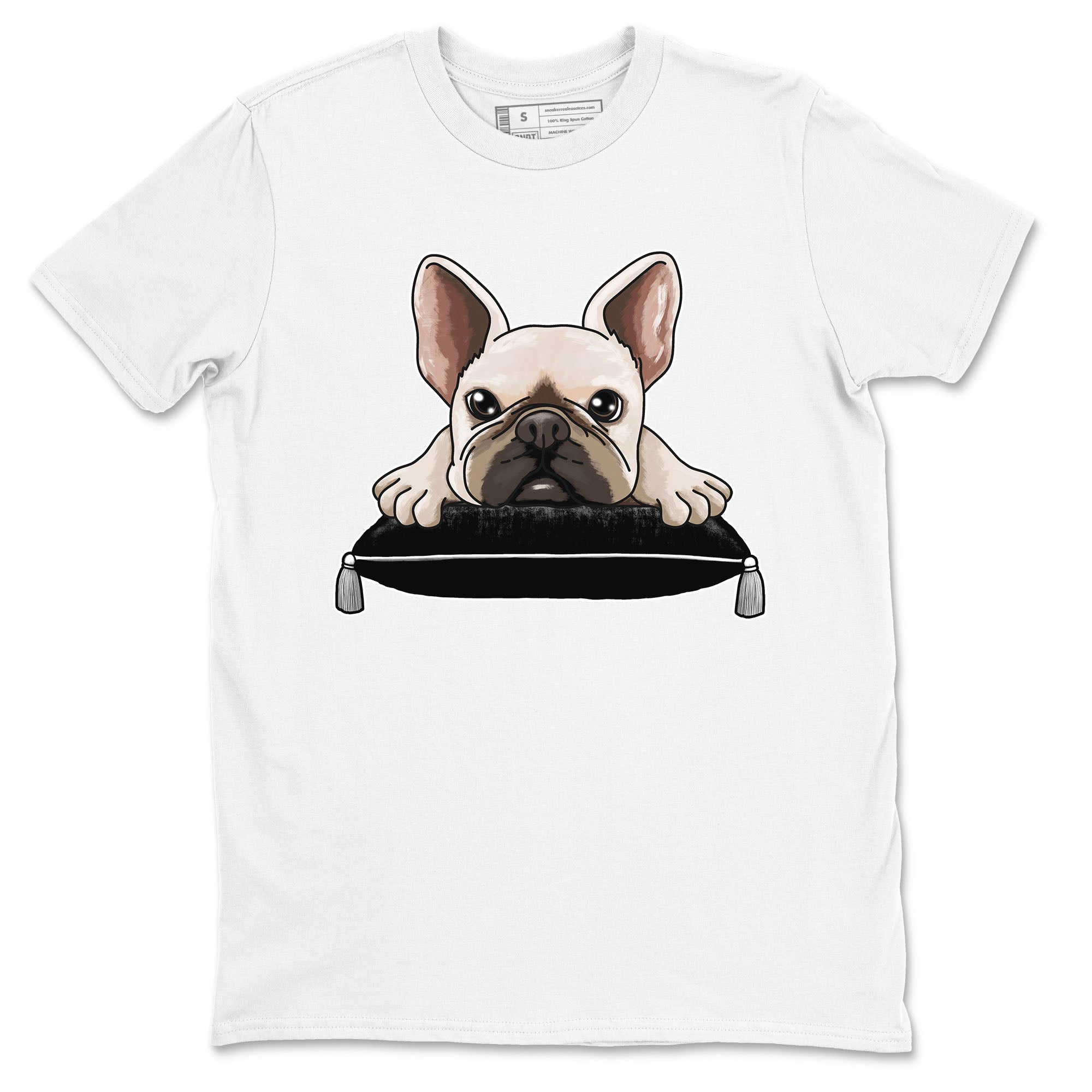 French Bulldog snkmatch Tees - Air Jordan 1 Black White