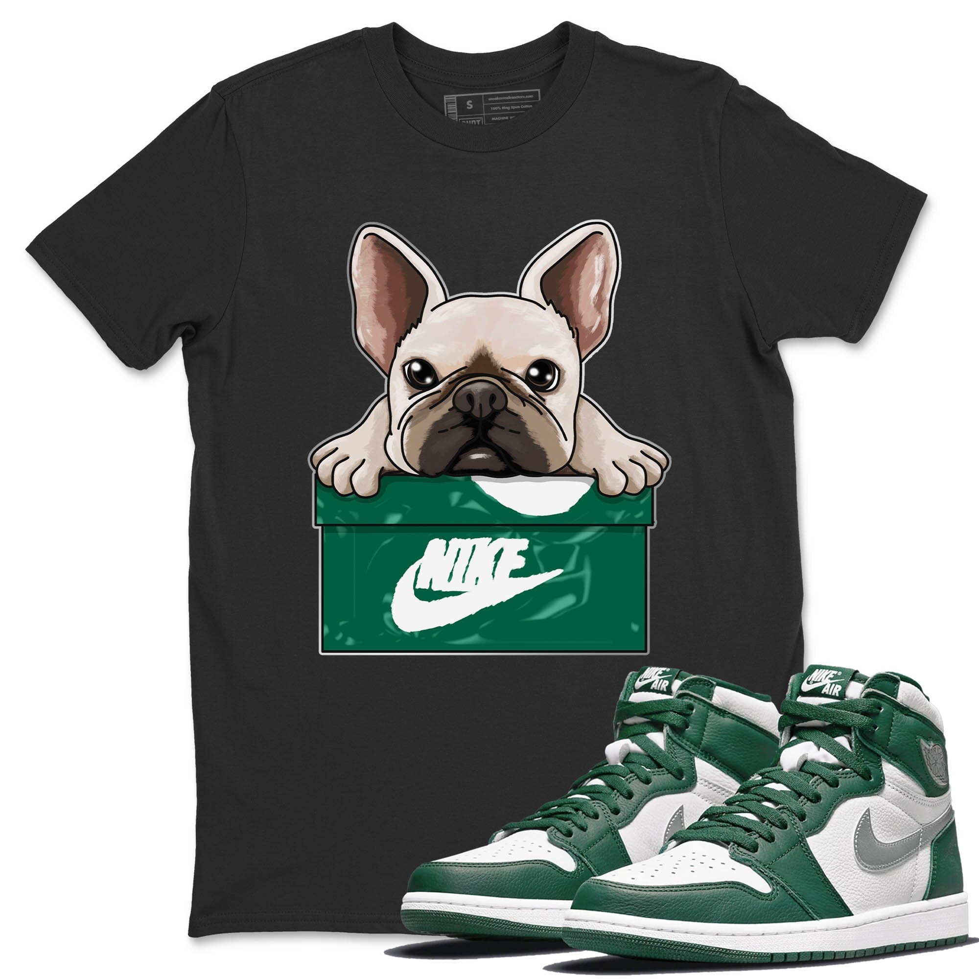 French Bulldog Unisex Tops - Air Jordan 1 Gorge Green