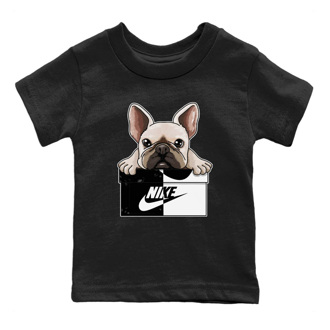 French Bulldog Kids Tops - Air Jordan 1 Homage